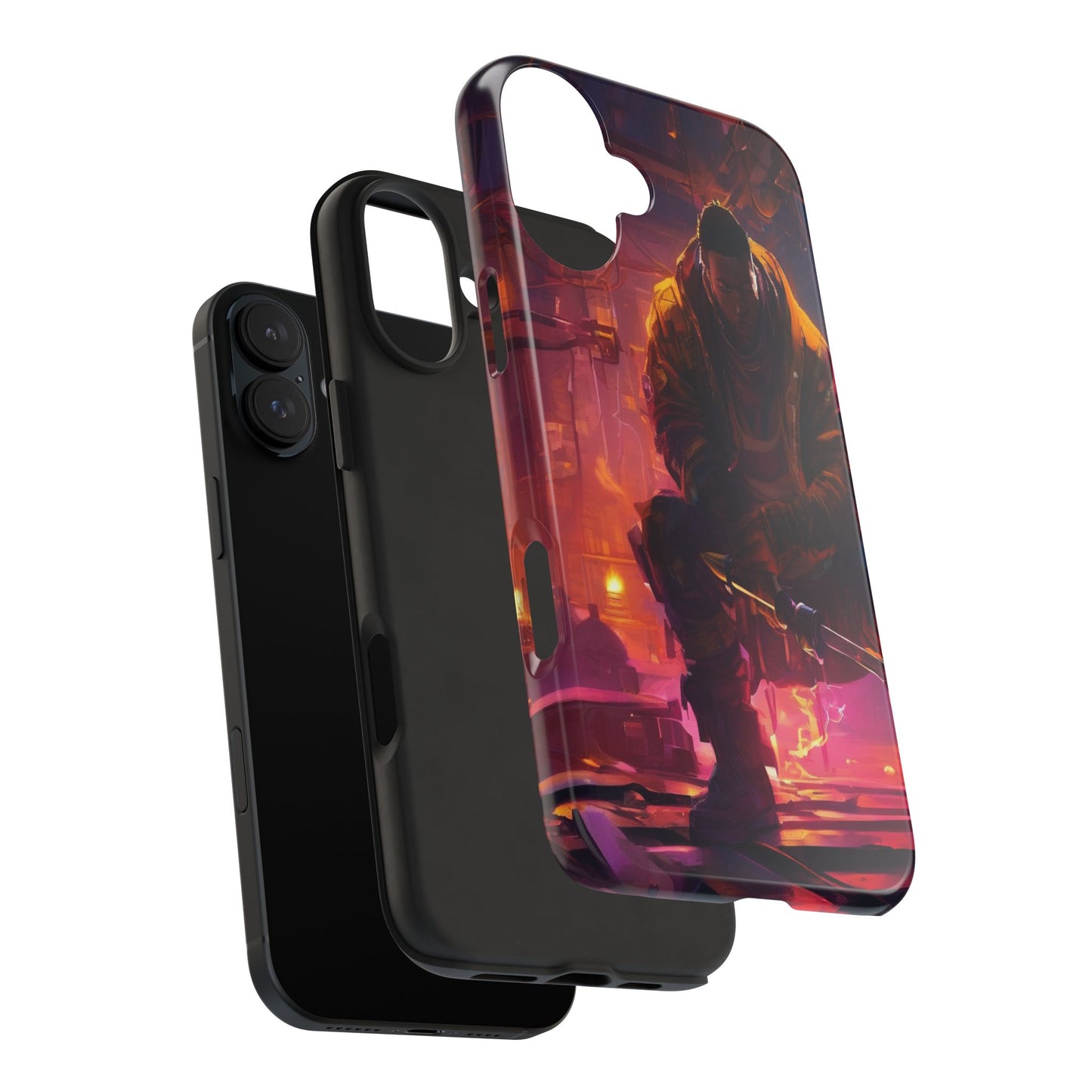 Tough Phone Case - Shockproof TPU & PC Shell for iPhone & Samsung