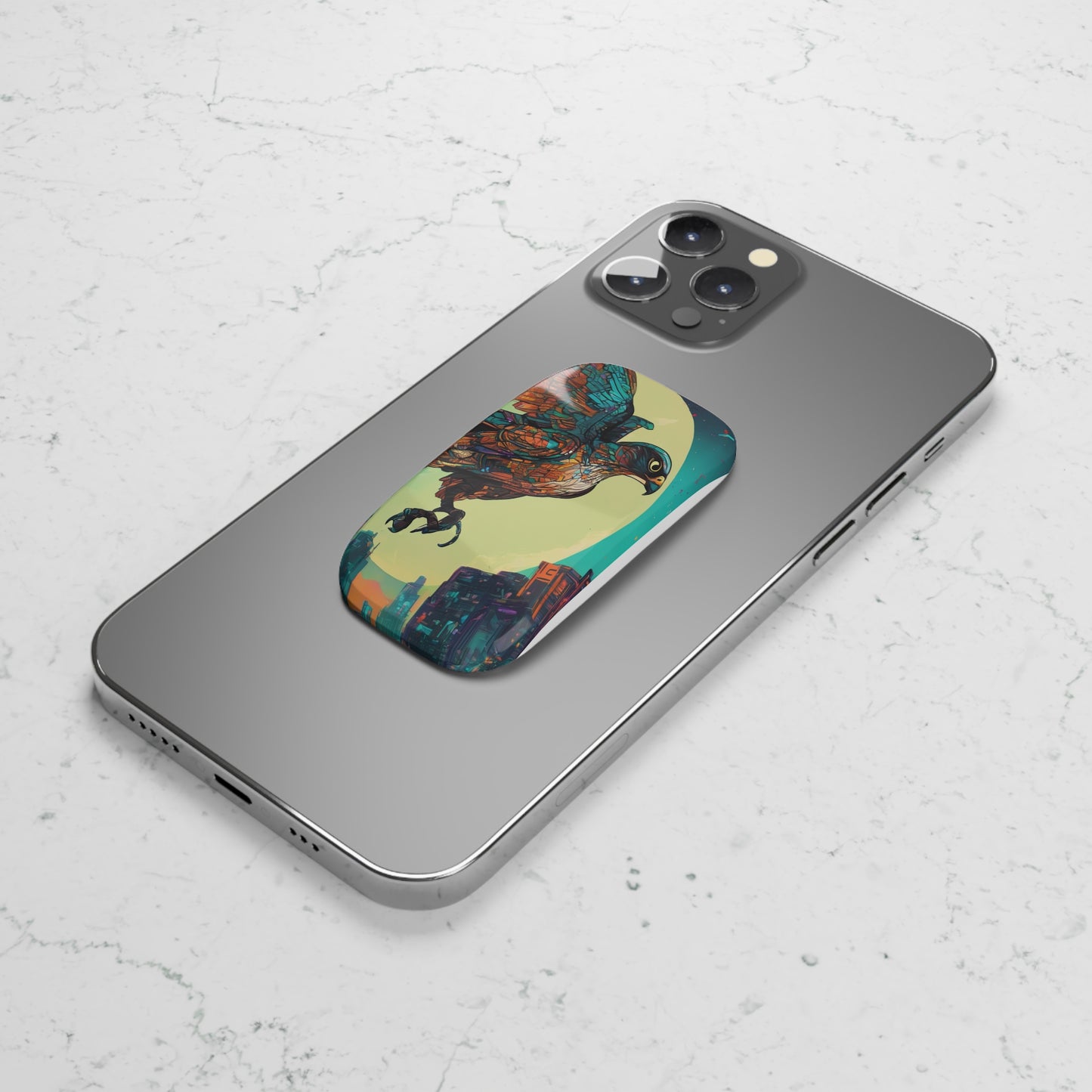 Phone Grip Kickstand - Reusable Adhesive Holder