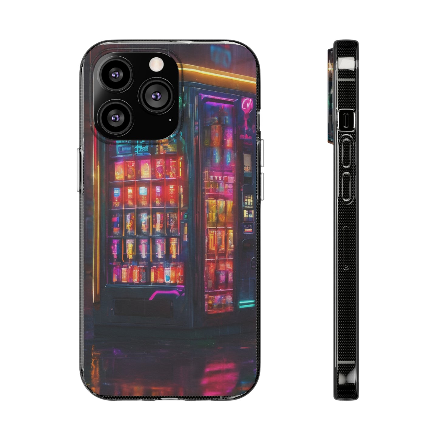 Neon Clear Silicone Phone Case - Slim & Flexible Protection