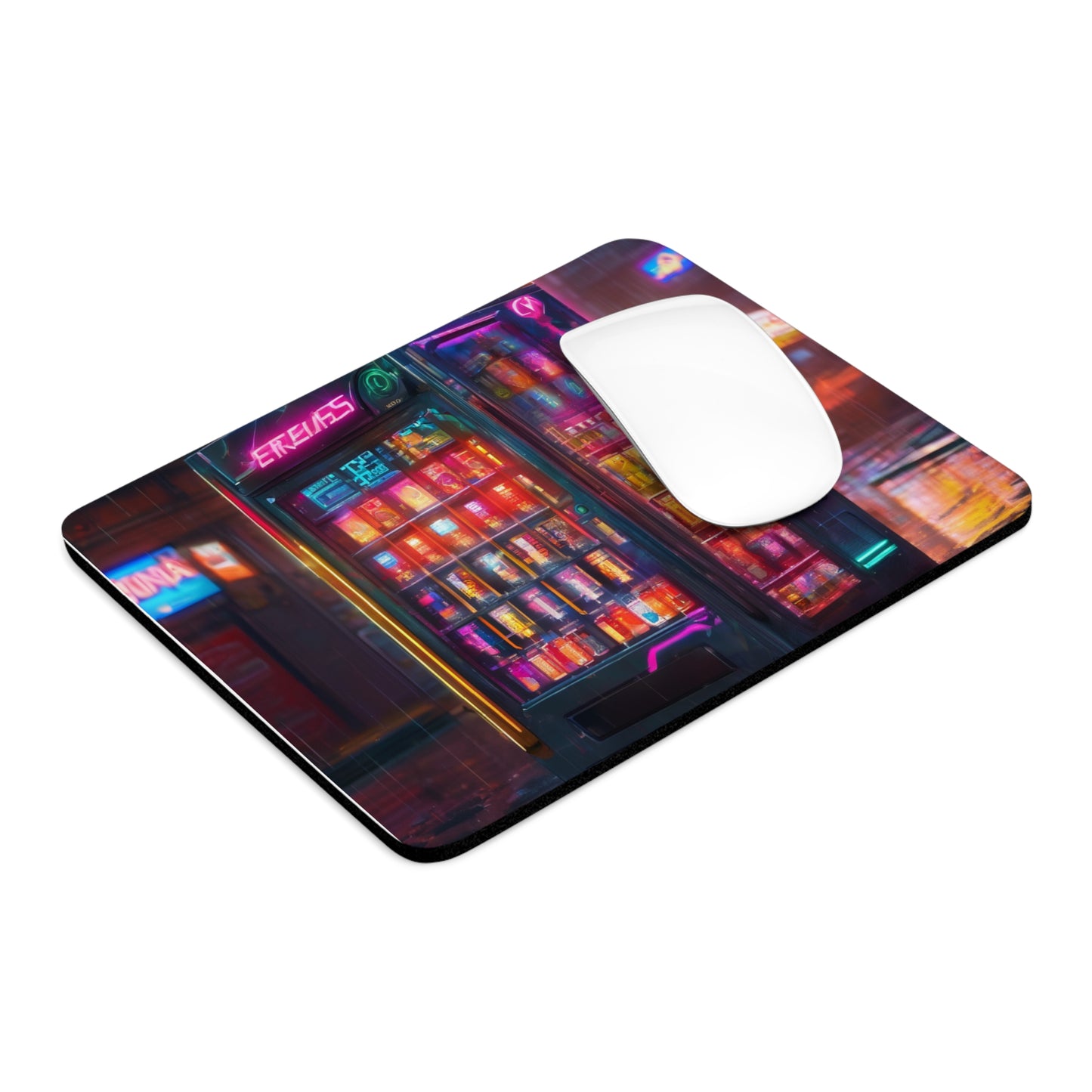 Neoprene Mouse Pad: Round or Rectangular, Non-Slip Desk Accessory