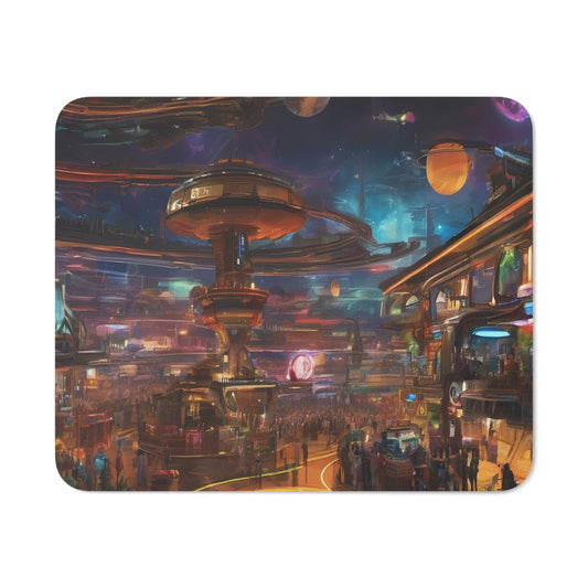 Neon Desk Mouse Pad - Custom Rectangular, One-Sided Print, 3mm Thick