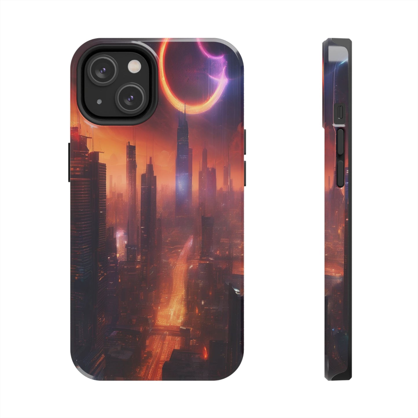 Rugged Phone Case - Impact-Resistant Dual-Layer TPU/PC, Glossy