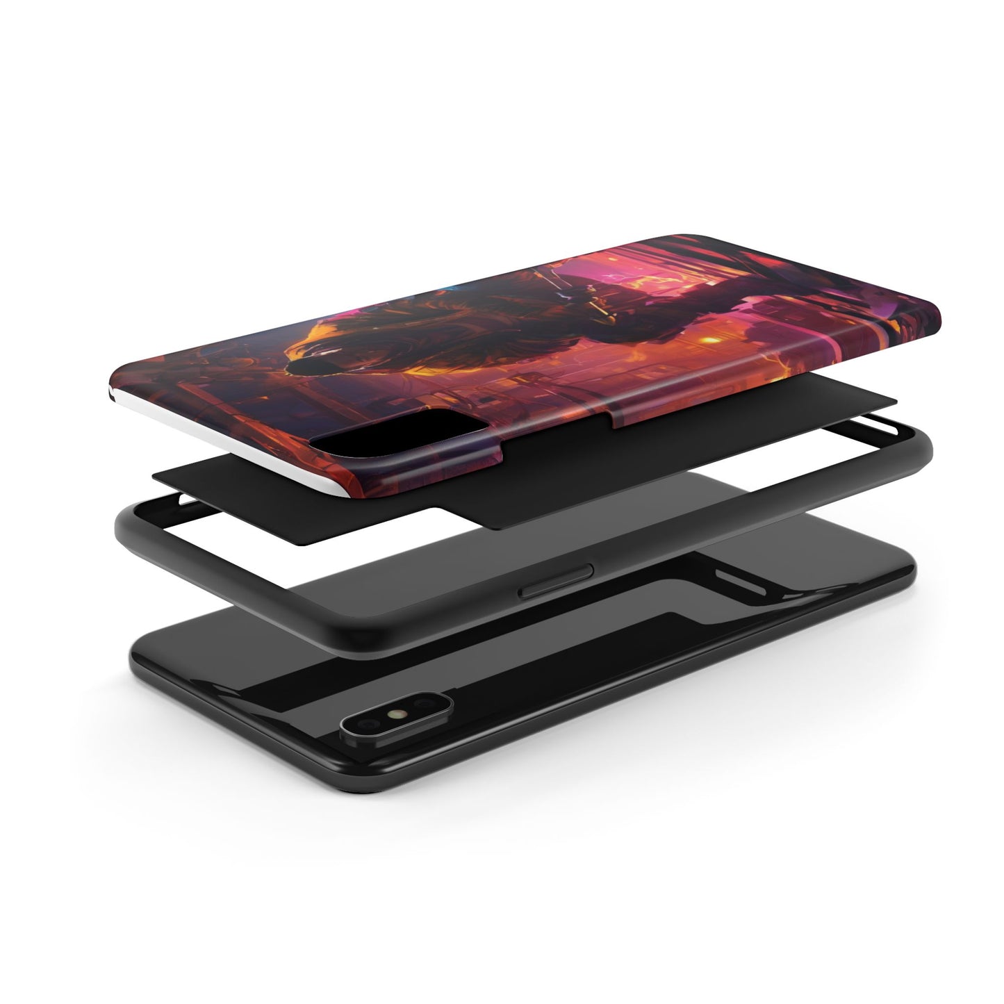 Tough Phone Case - Shockproof TPU & PC Shell for iPhone & Samsung