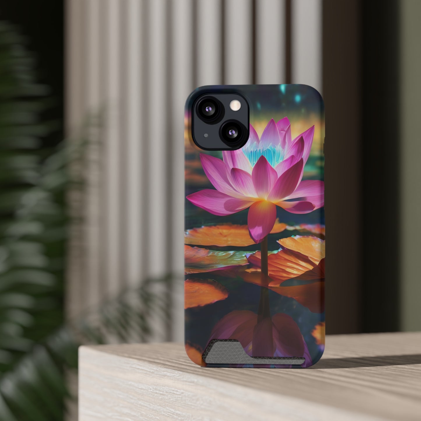 Neon Phone Case with Card Holder - MagSafe & Card Storage