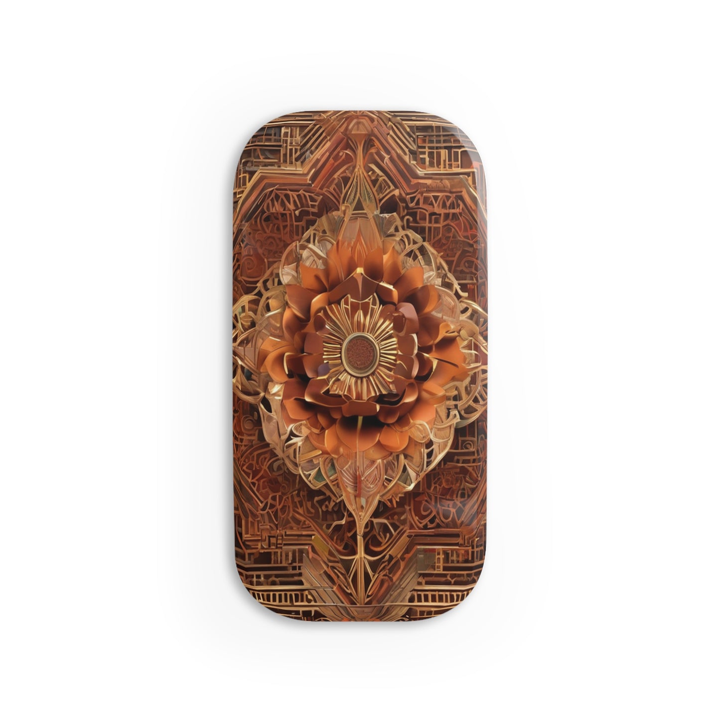 Phone Click-On Grip: Durable Polycarbonate Kickstand