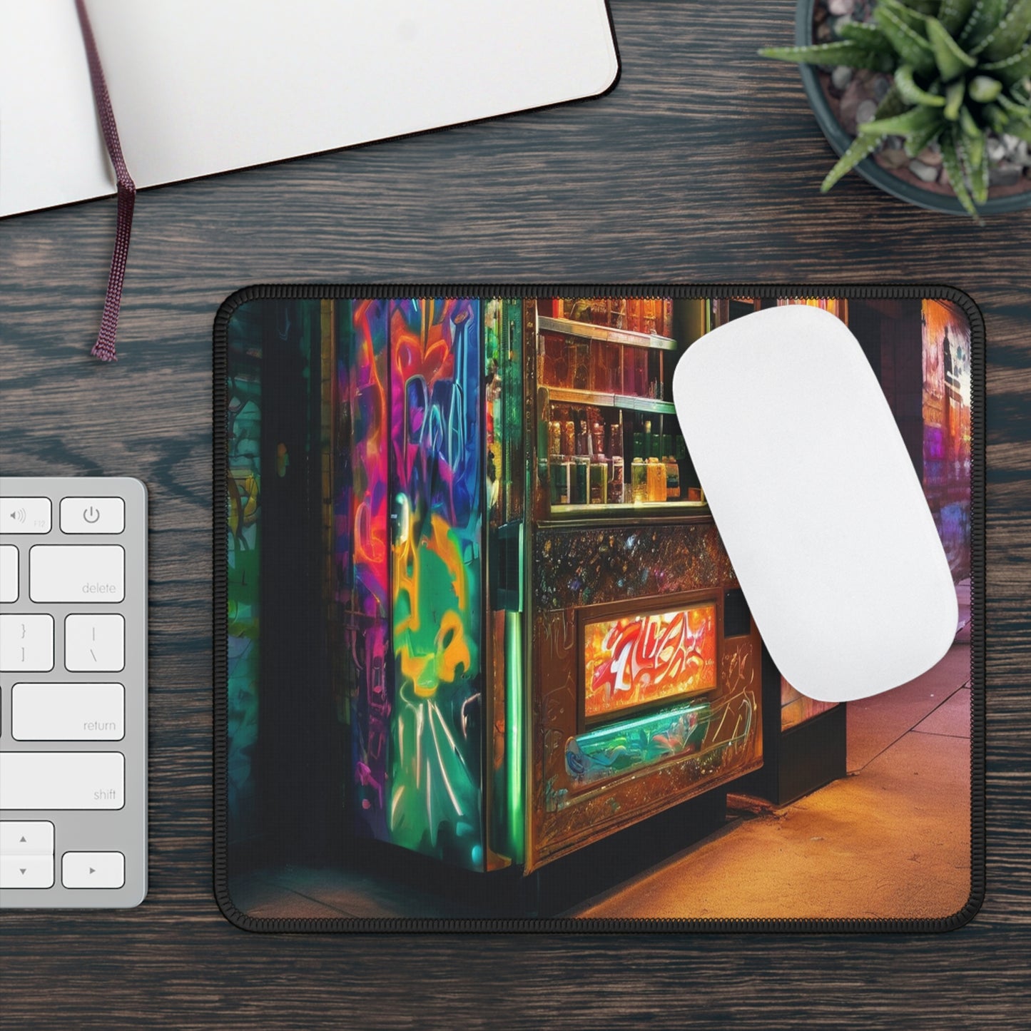 Gaming Mouse Pad 9x7 Custom Neoprene with Stitched Edges