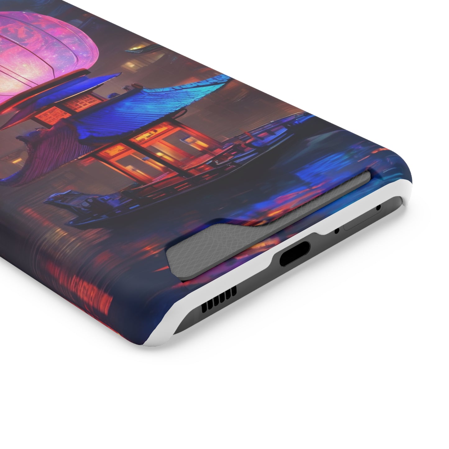 Neon Card Holder Phone Case - MagSafe, 1 Card Slot, Polycarbonate