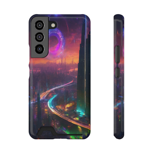 Neon Card Holder Phone Case - MagSafe, iPhone 13 & Galaxy S21/22