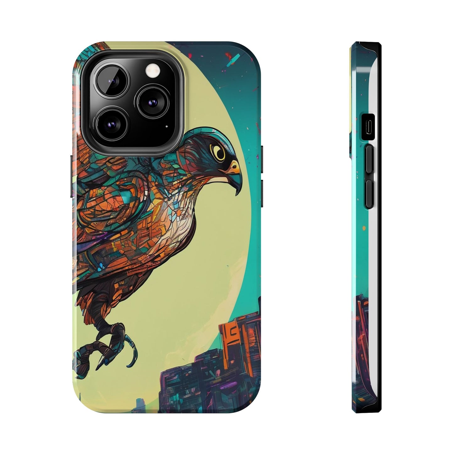 Neon Tough Phone Case - Impact-Resistant, Glossy Finish