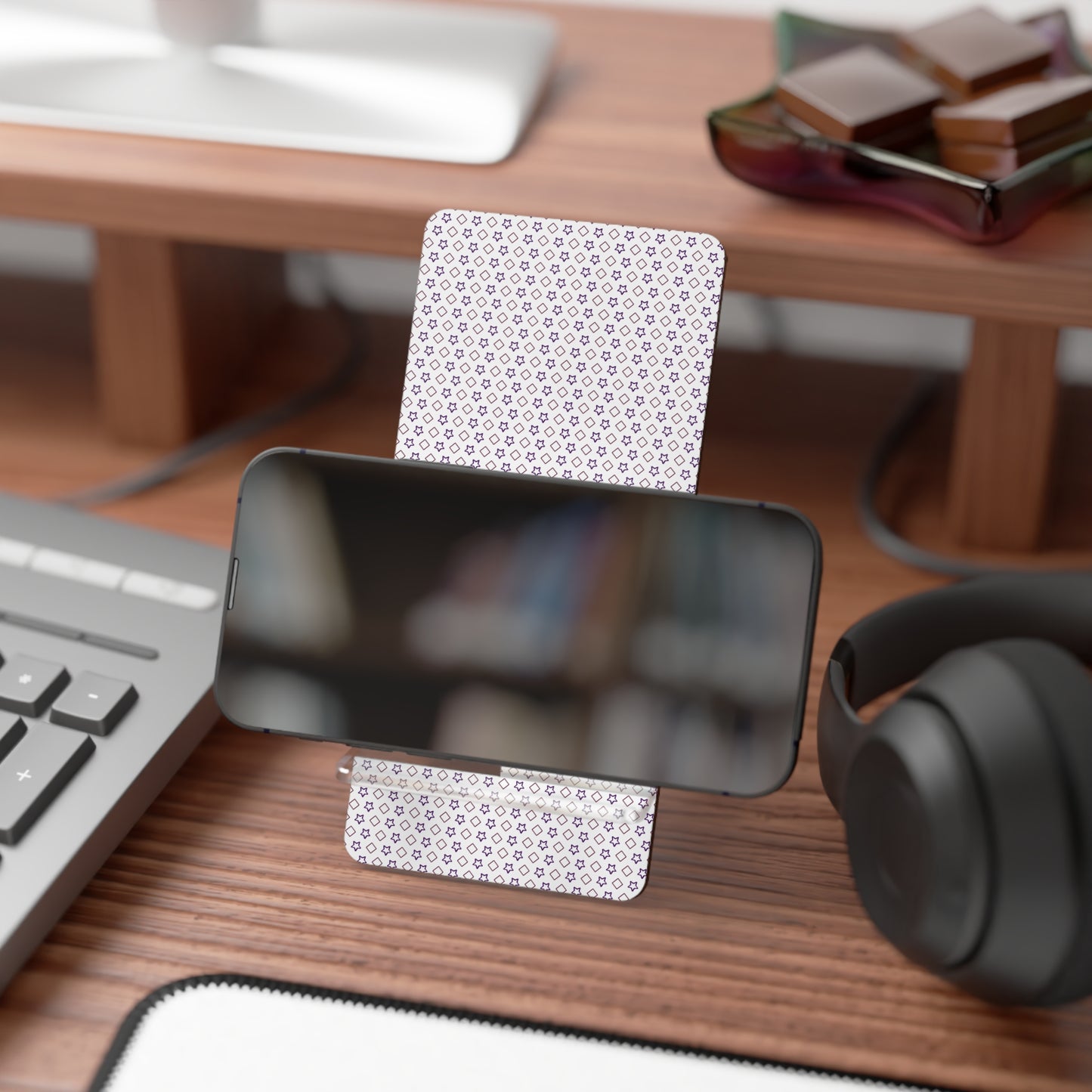 Neon Phone Stand for Smartphones - Two-Piece Desk Decor & Travel