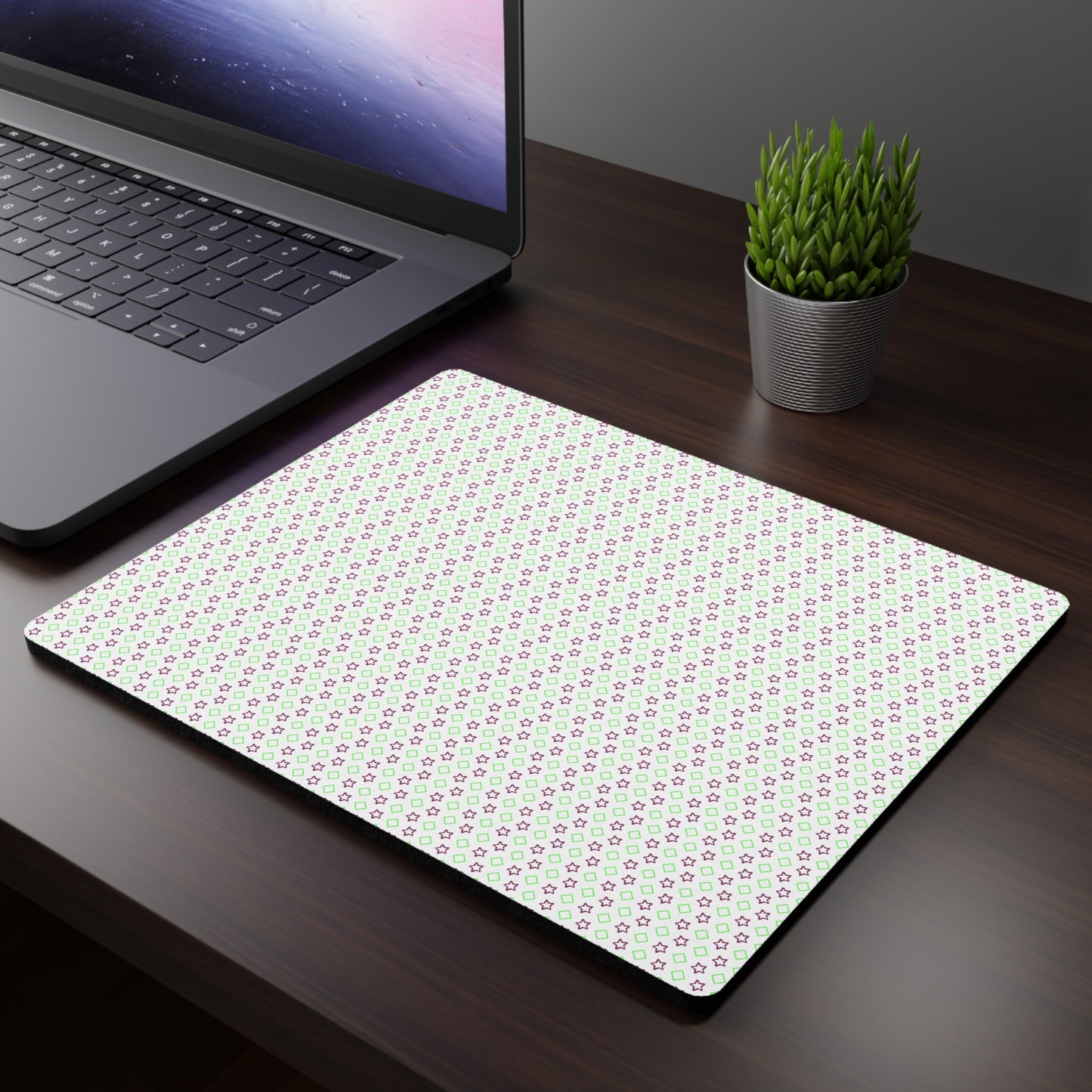 Custom Neon Desk Mouse Pad 9.3x7.8 in