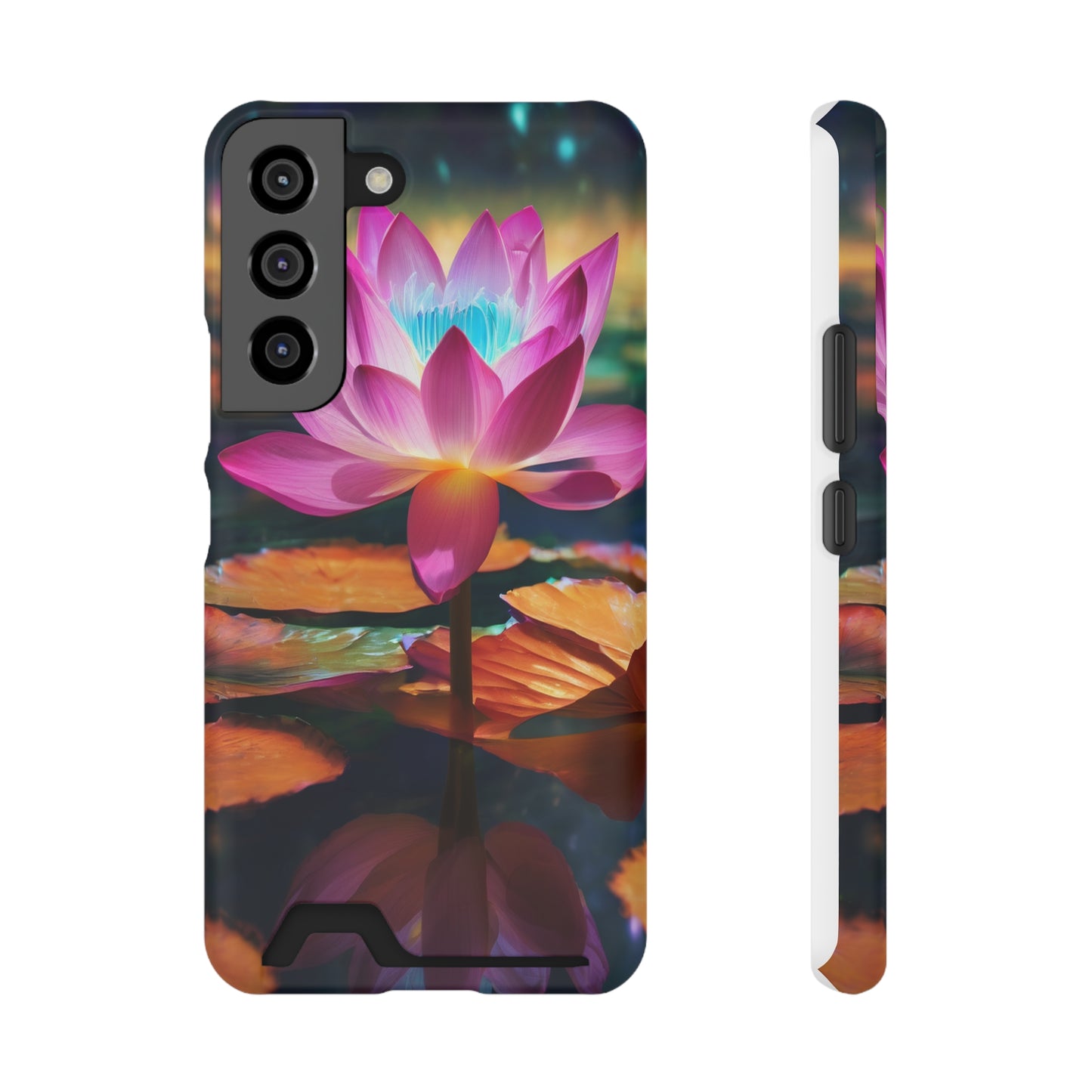 Neon Phone Case with Card Holder - MagSafe & Card Storage
