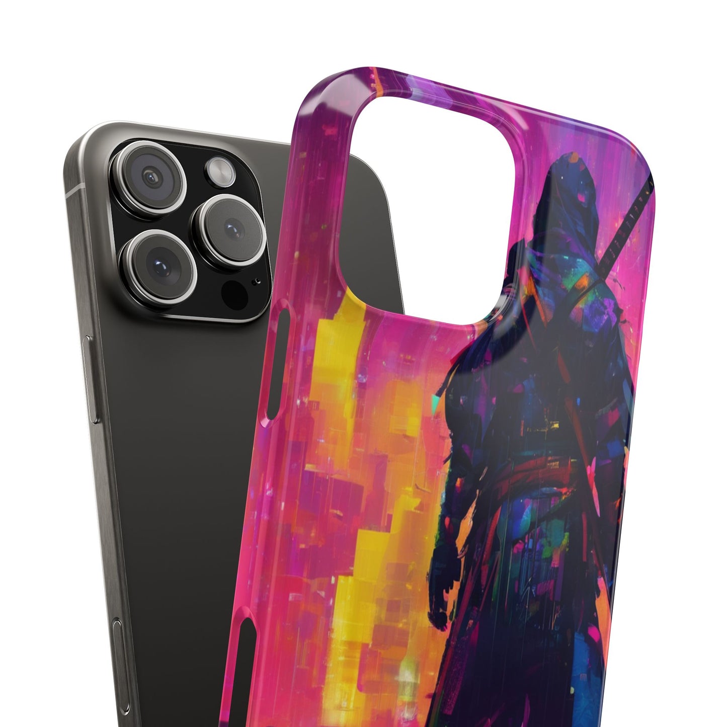 Neon Slim Phone Case for iPhone 16 - Glossy Lexan Finish