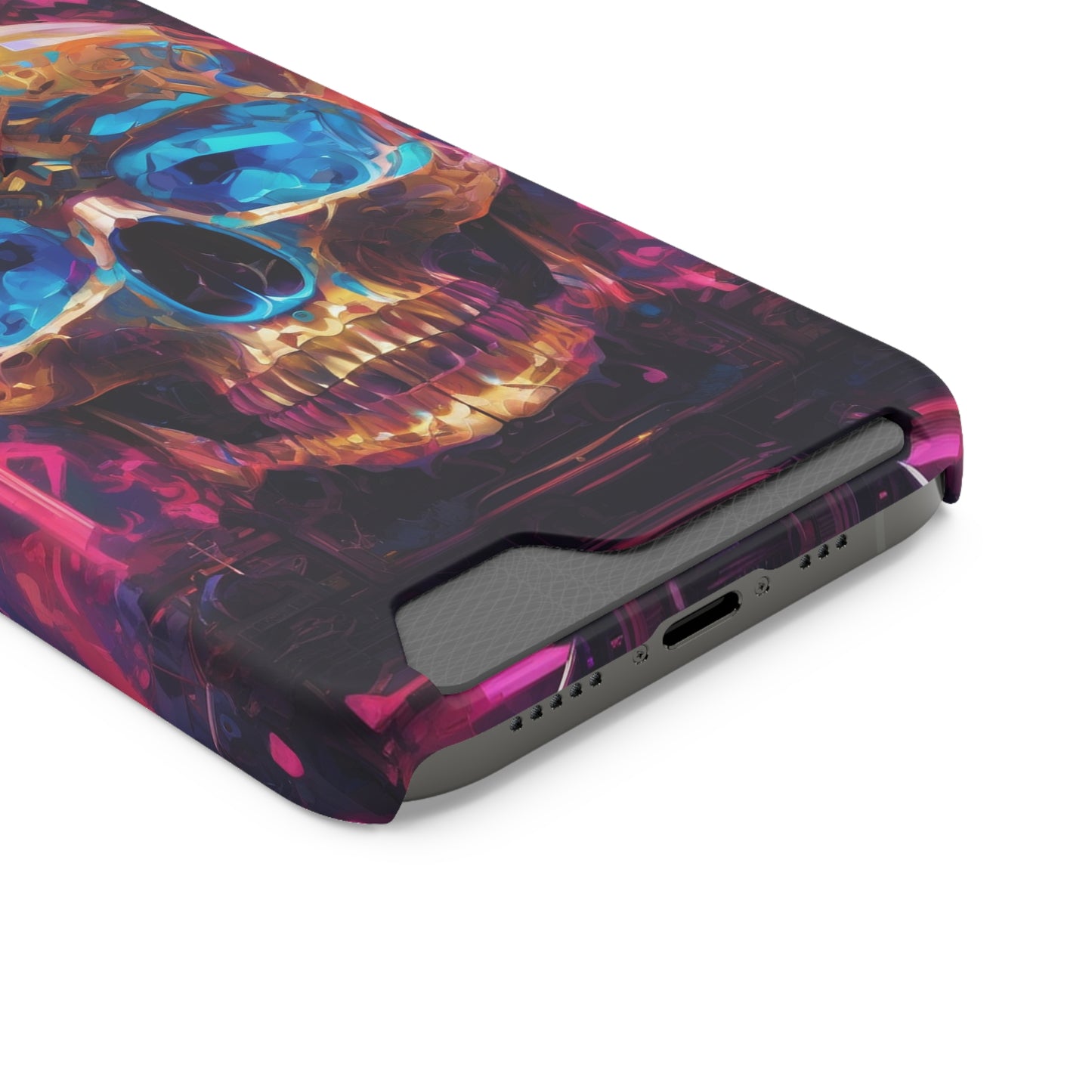 Neon Phone Case with Card Holder - MagSafe Compatible, Glossy/Matte