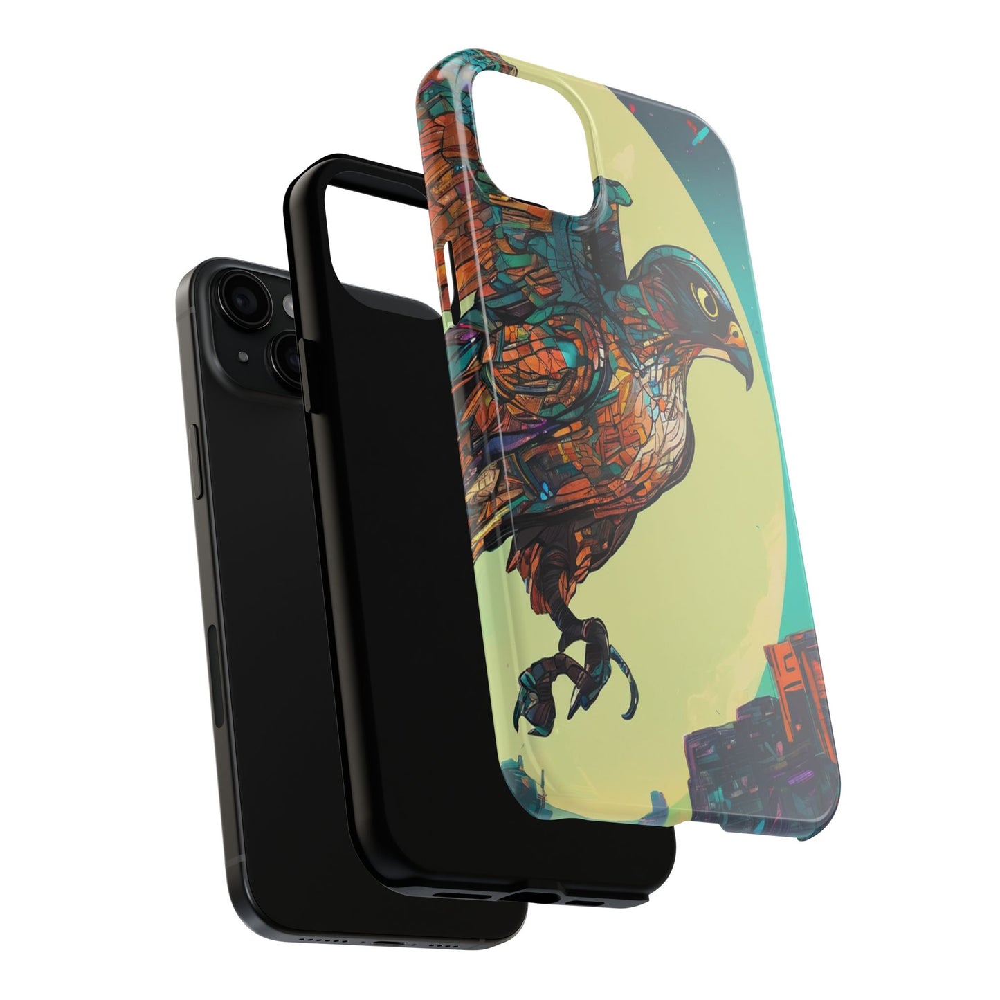 Neon Tough Phone Case - Impact-Resistant, Glossy Finish