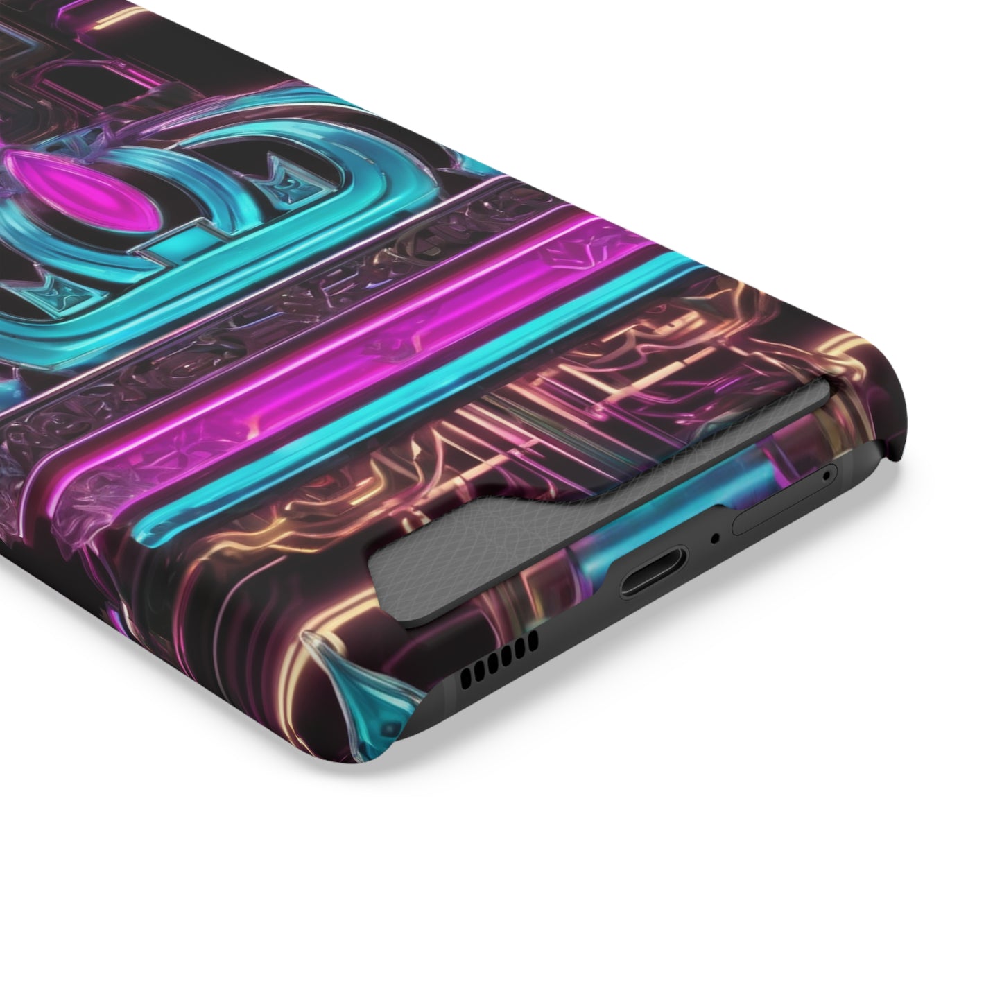 Neon Card Holder Phone Case - MagSafe Compatible