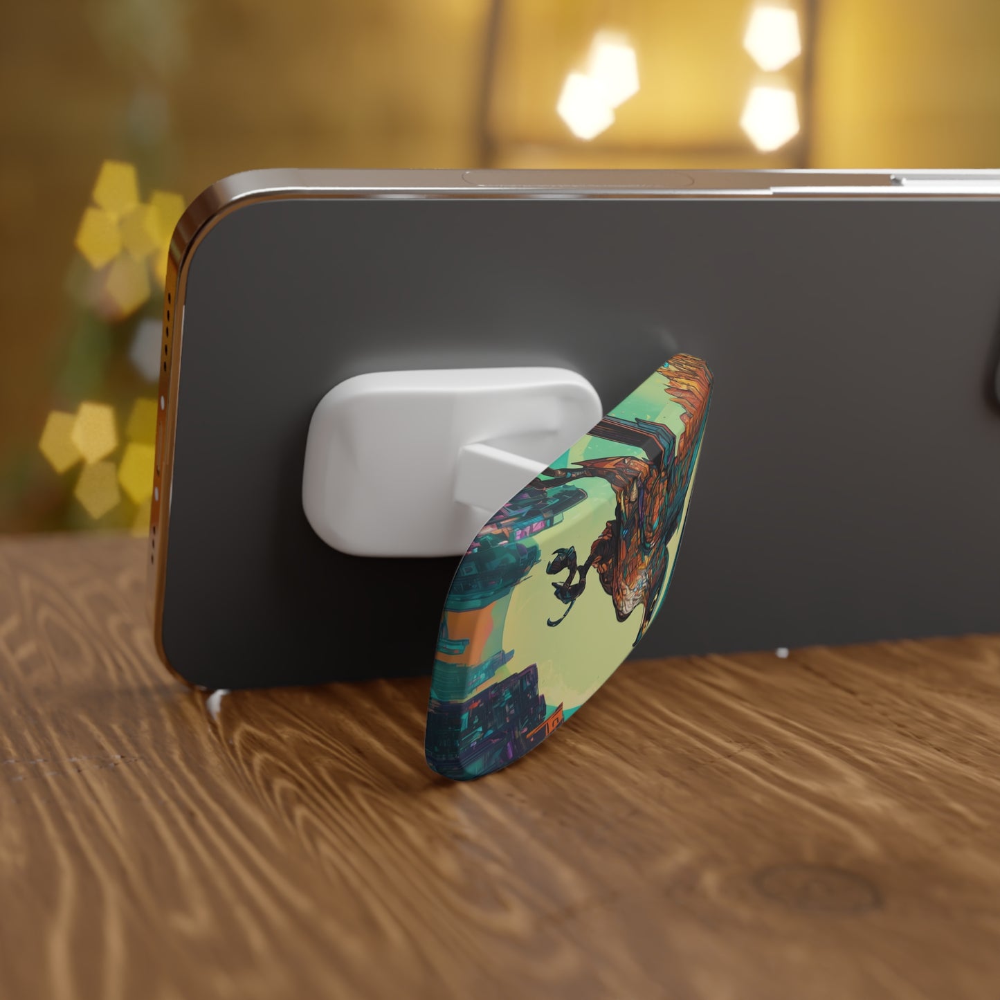 Phone Grip Kickstand - Reusable Adhesive Holder