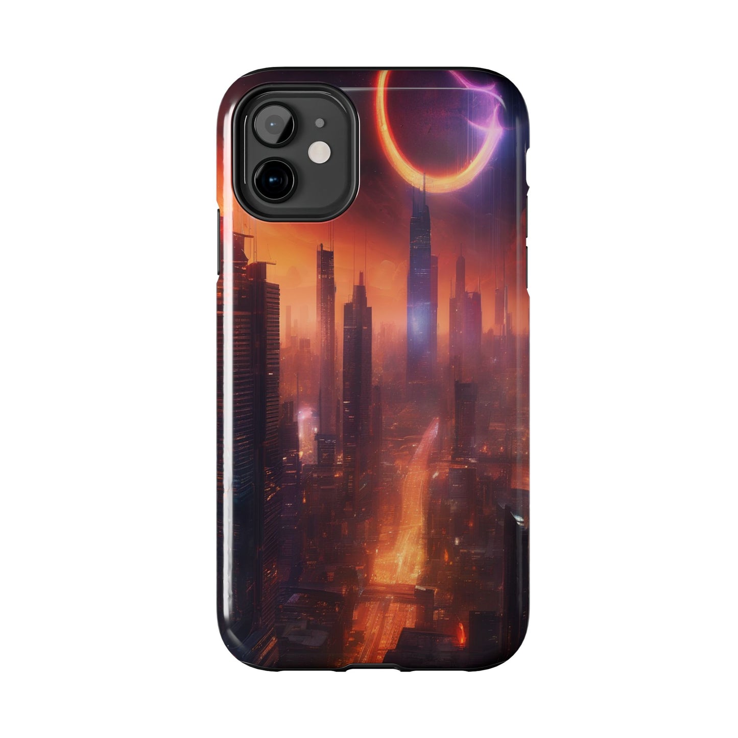Rugged Phone Case - Impact-Resistant Dual-Layer TPU/PC, Glossy