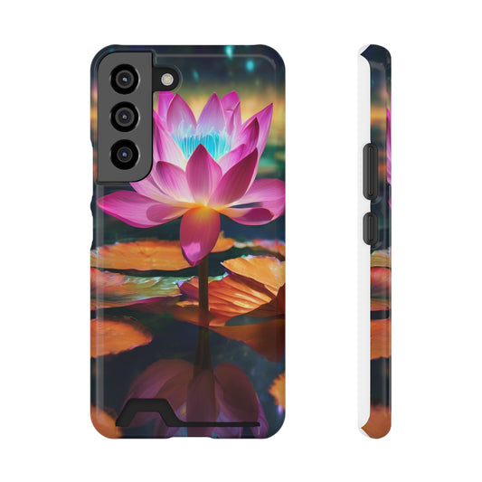 Neon Phone Case with Card Holder - MagSafe & Card Storage