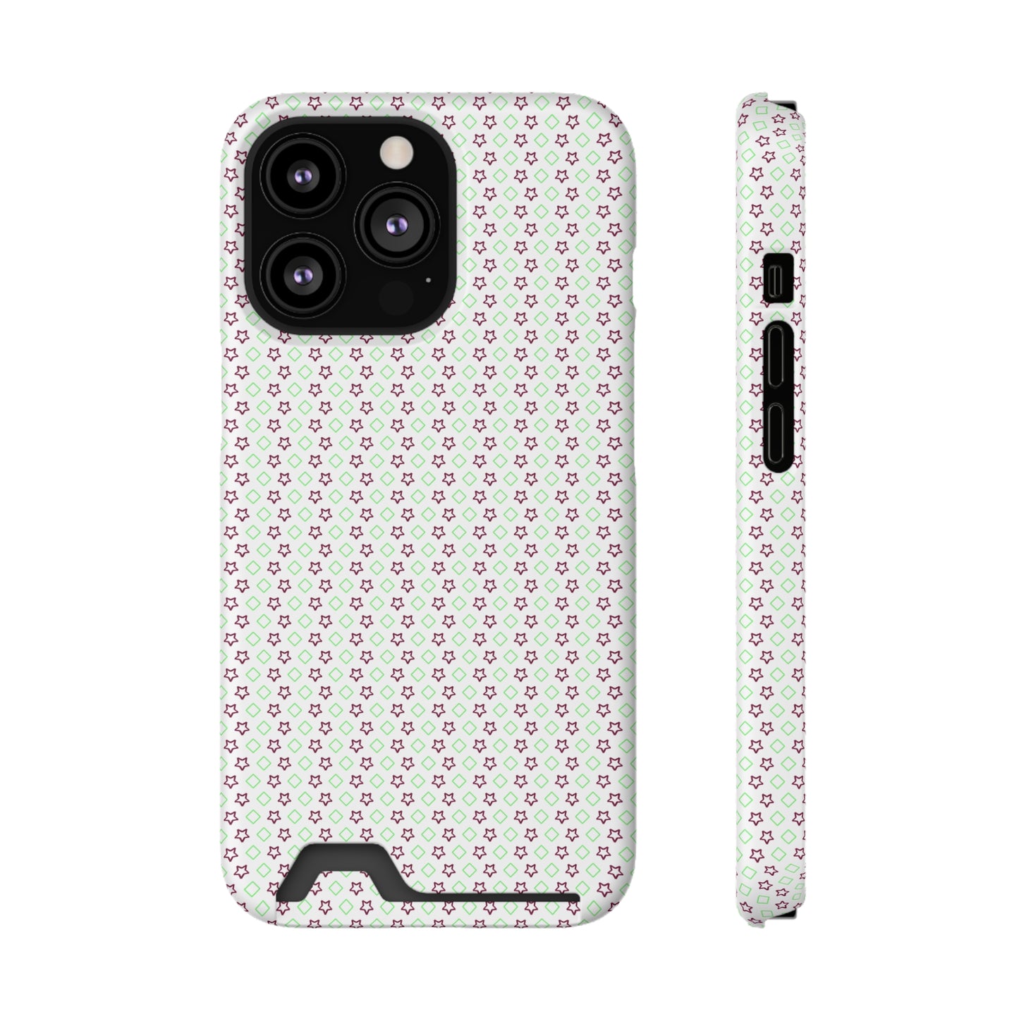 Neon Card-Holder Phone Case - Glossy/Matte Finish