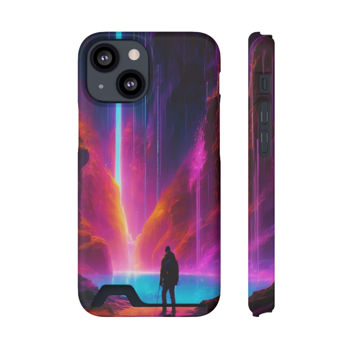 Neon Phone Case with Card Holder – MagSafe, 1 Card Slot