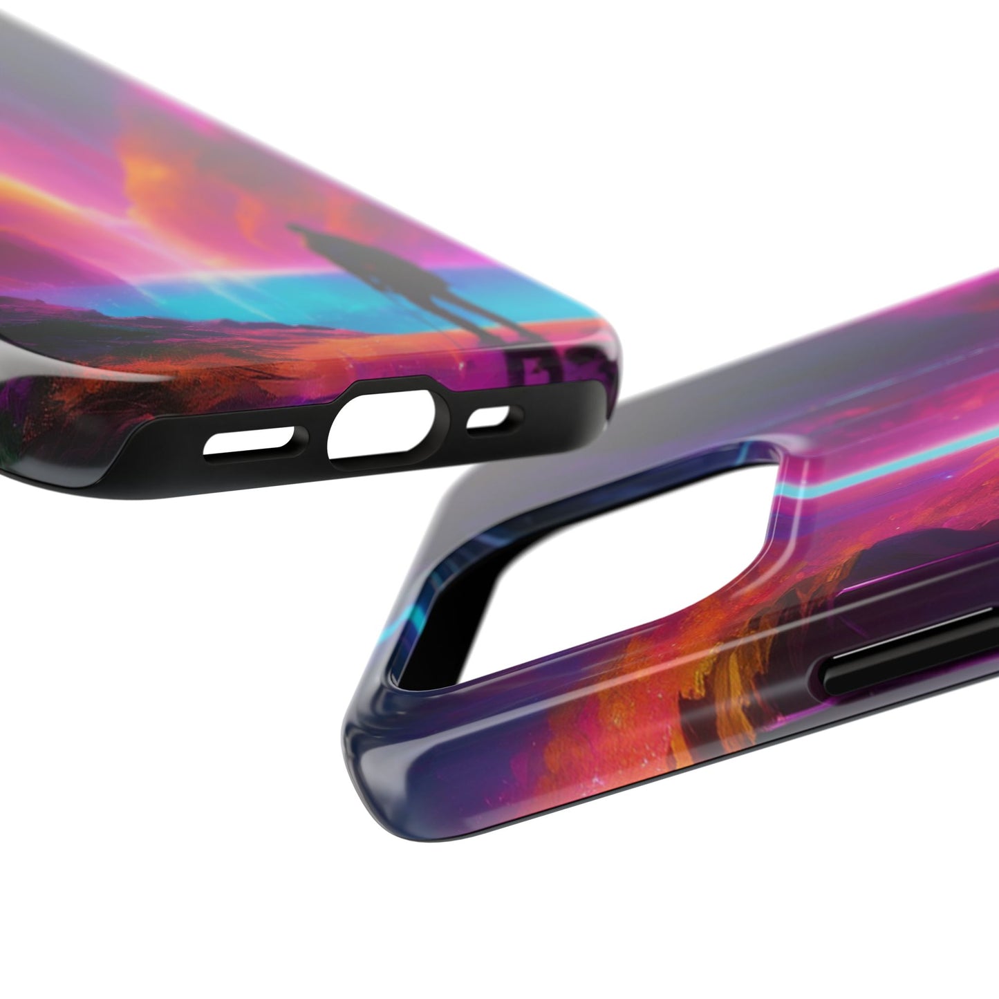 Tough Phone Case with TPU & PC Shell – Shockproof for iPhone/Samsung