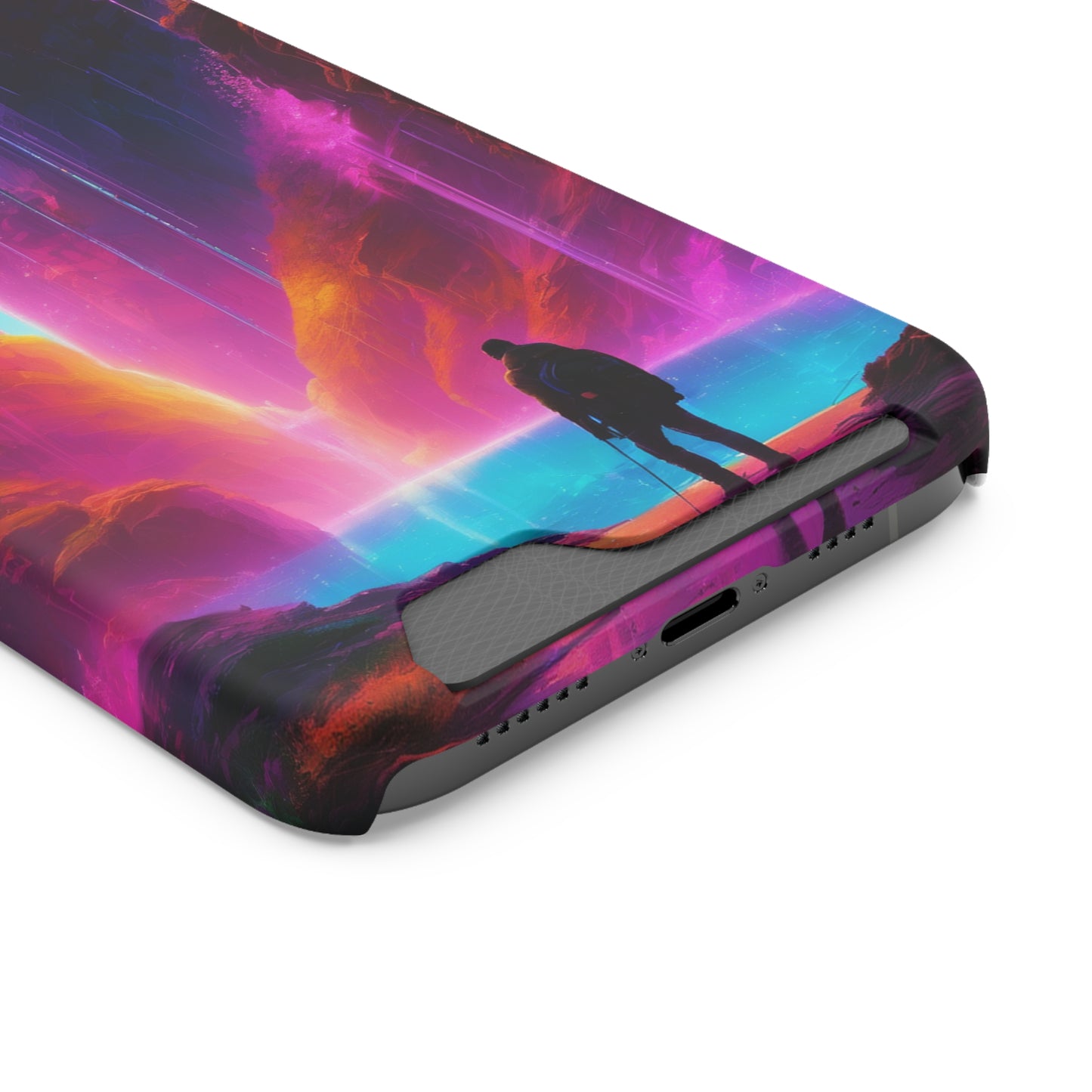 Neon Phone Case with Card Holder – MagSafe, 1 Card Slot