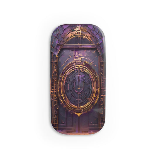 Phone Click-On Grip: Adhesive Phone Holder & Kickstand