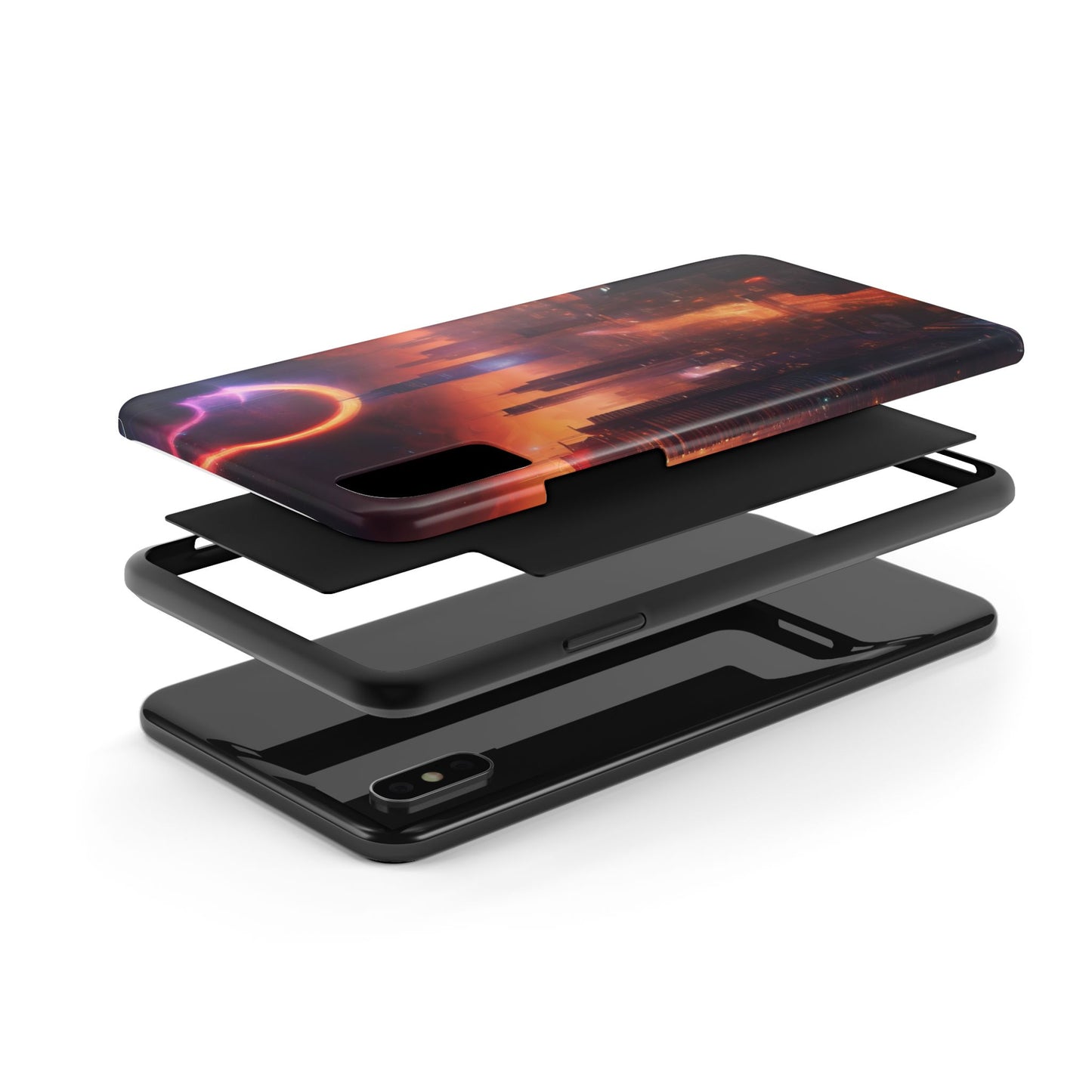 Rugged Phone Case - Impact-Resistant Dual-Layer TPU/PC, Glossy
