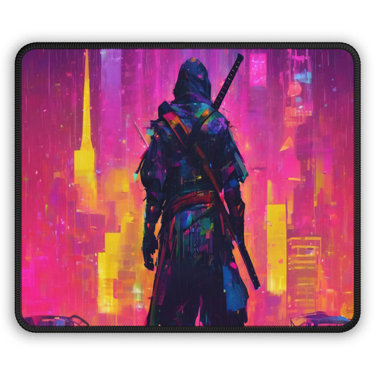 Neon Gaming Mouse Pad - 9x7 Neoprene, Stitched Edges