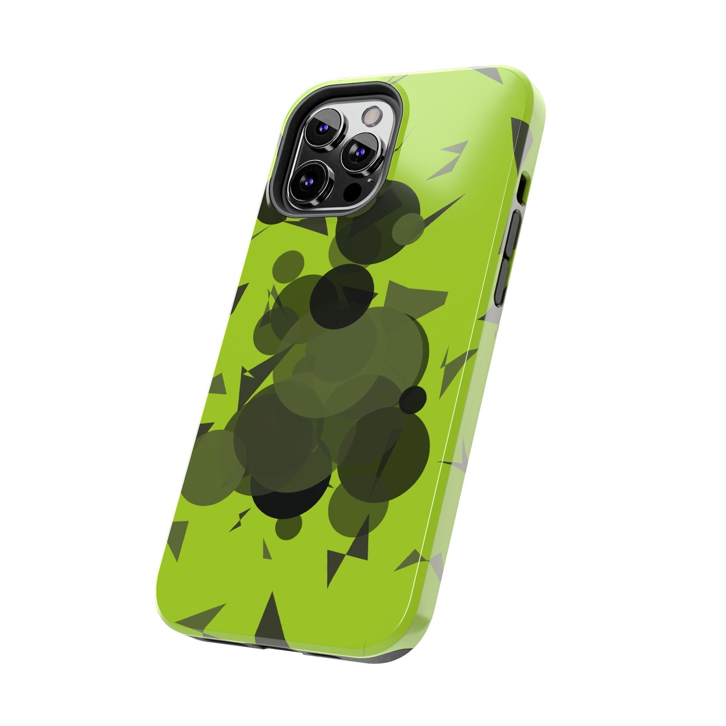 Lime Green Abstract Pattern Tough Phone Cases, Case-Mate