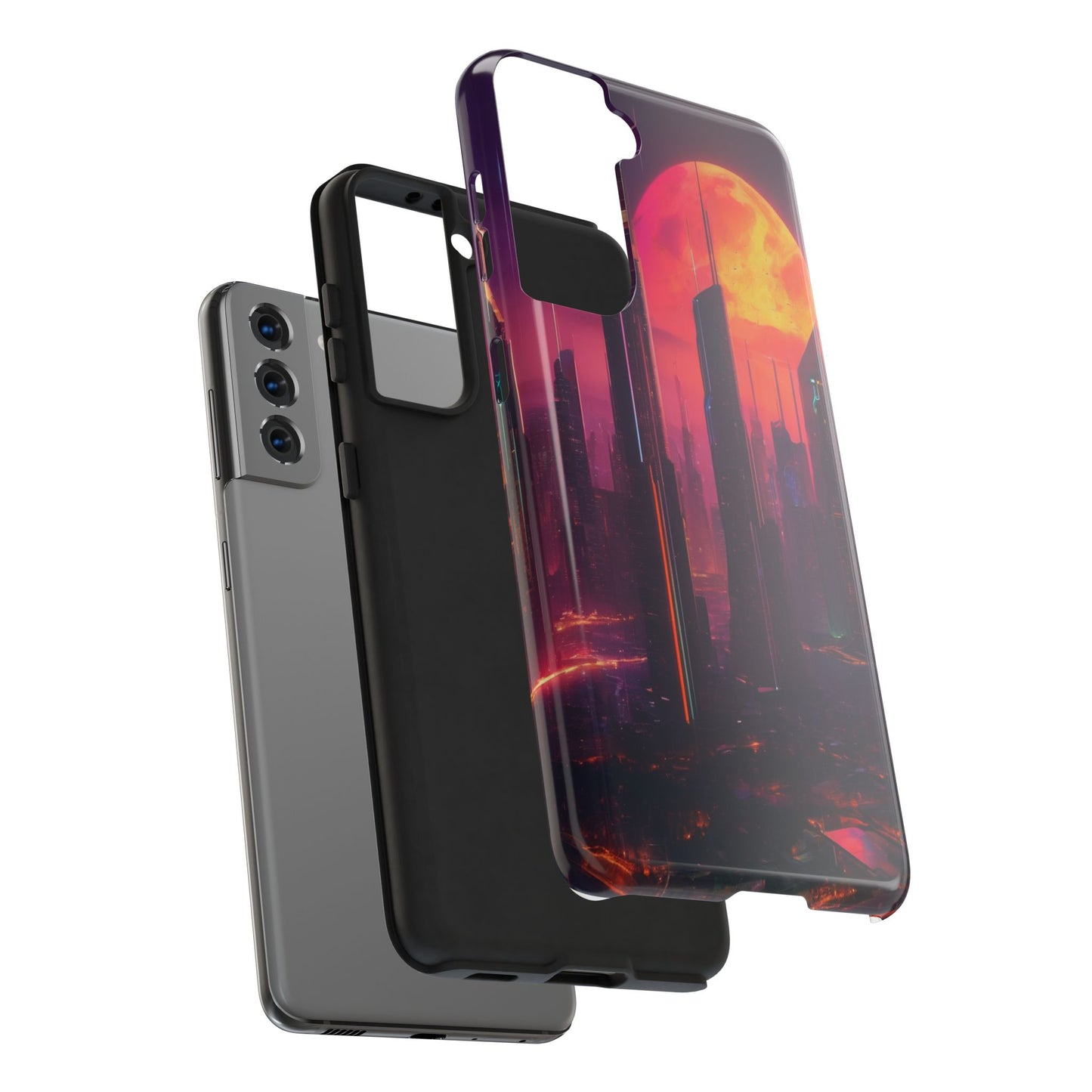 Tough Phone Case: Shockproof 2-Piece TPU/PC Shell