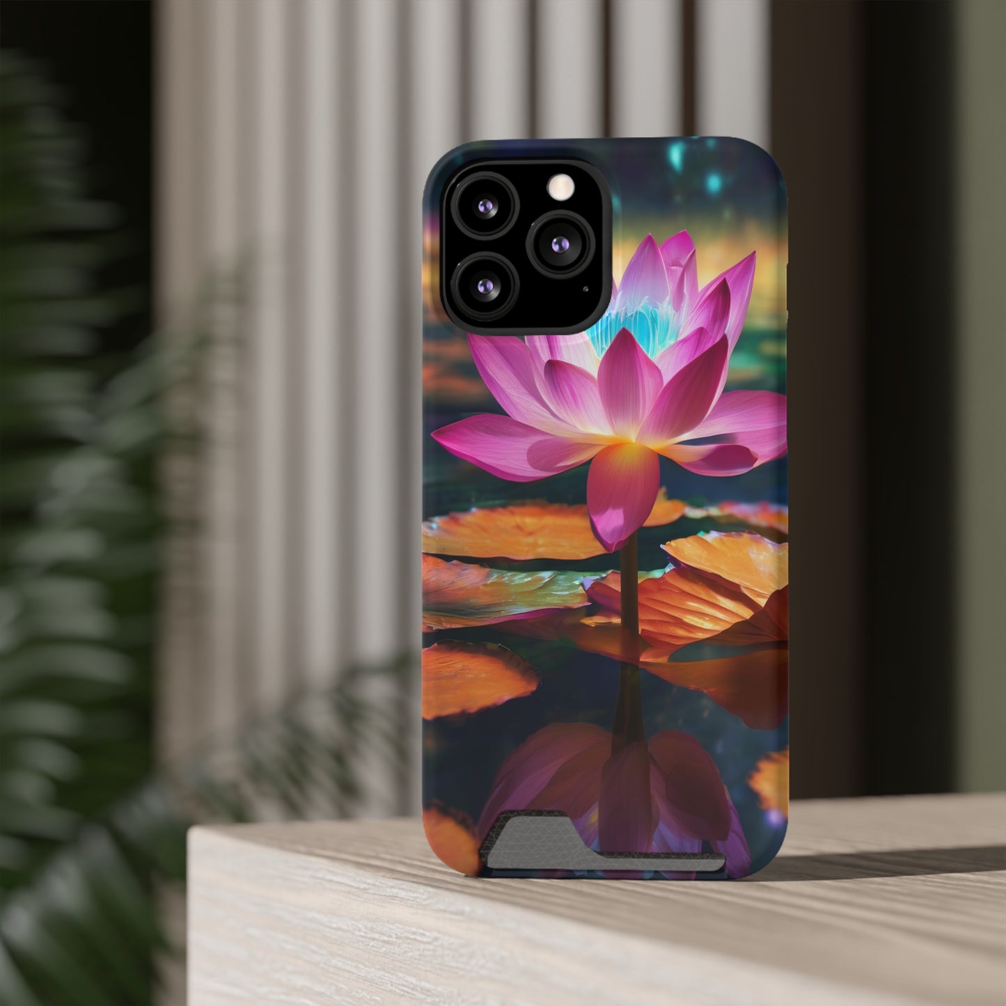 Neon Phone Case with Card Holder - MagSafe & Card Storage