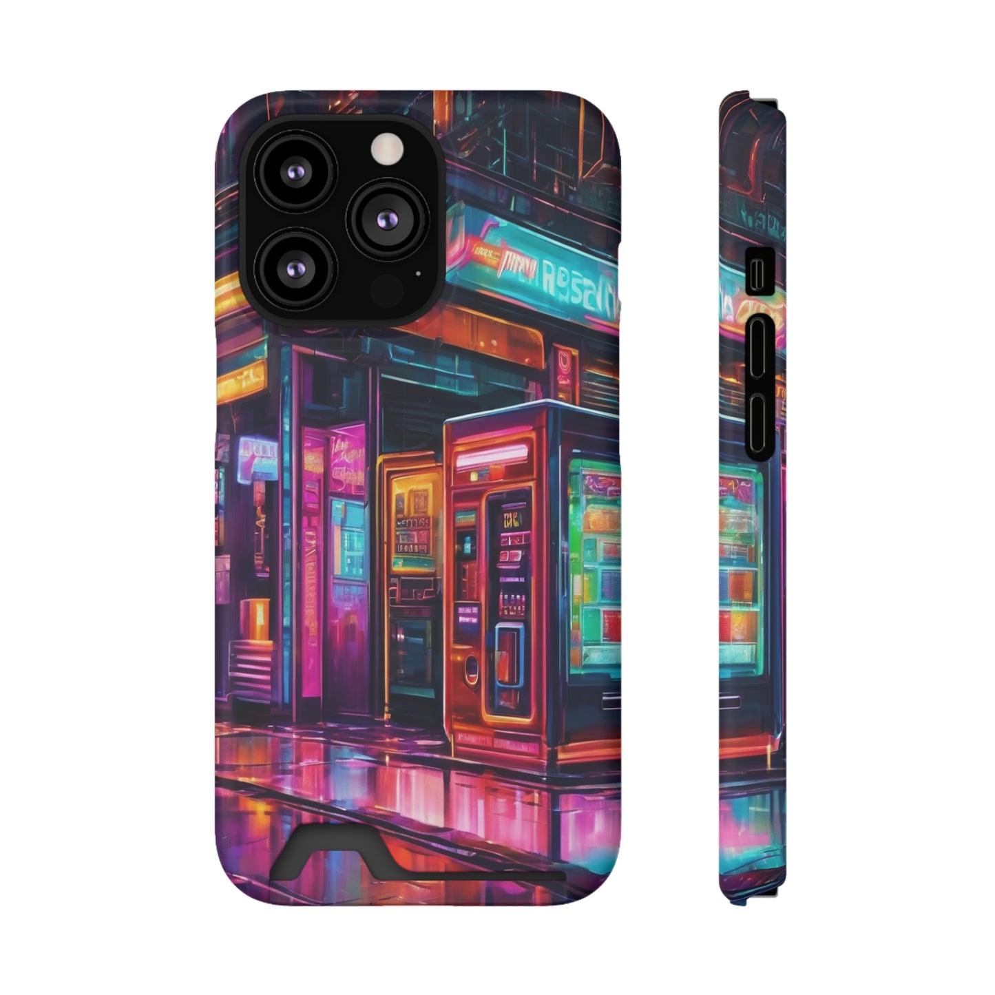 Phone Case with Card Holder - MagSafe, Polycarbonate, Glossy/Matte
