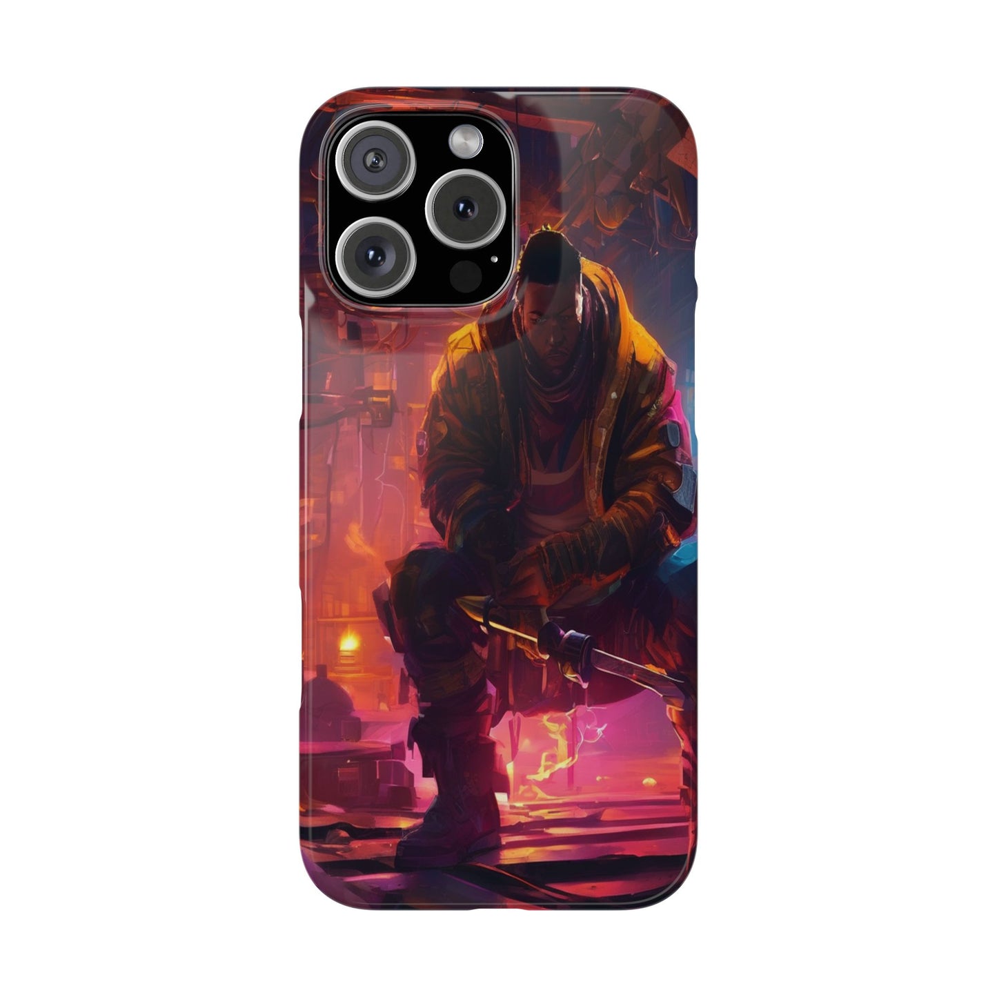 Slim Phone Case for iPhone 16 - Ultra-Thin, Glossy PC