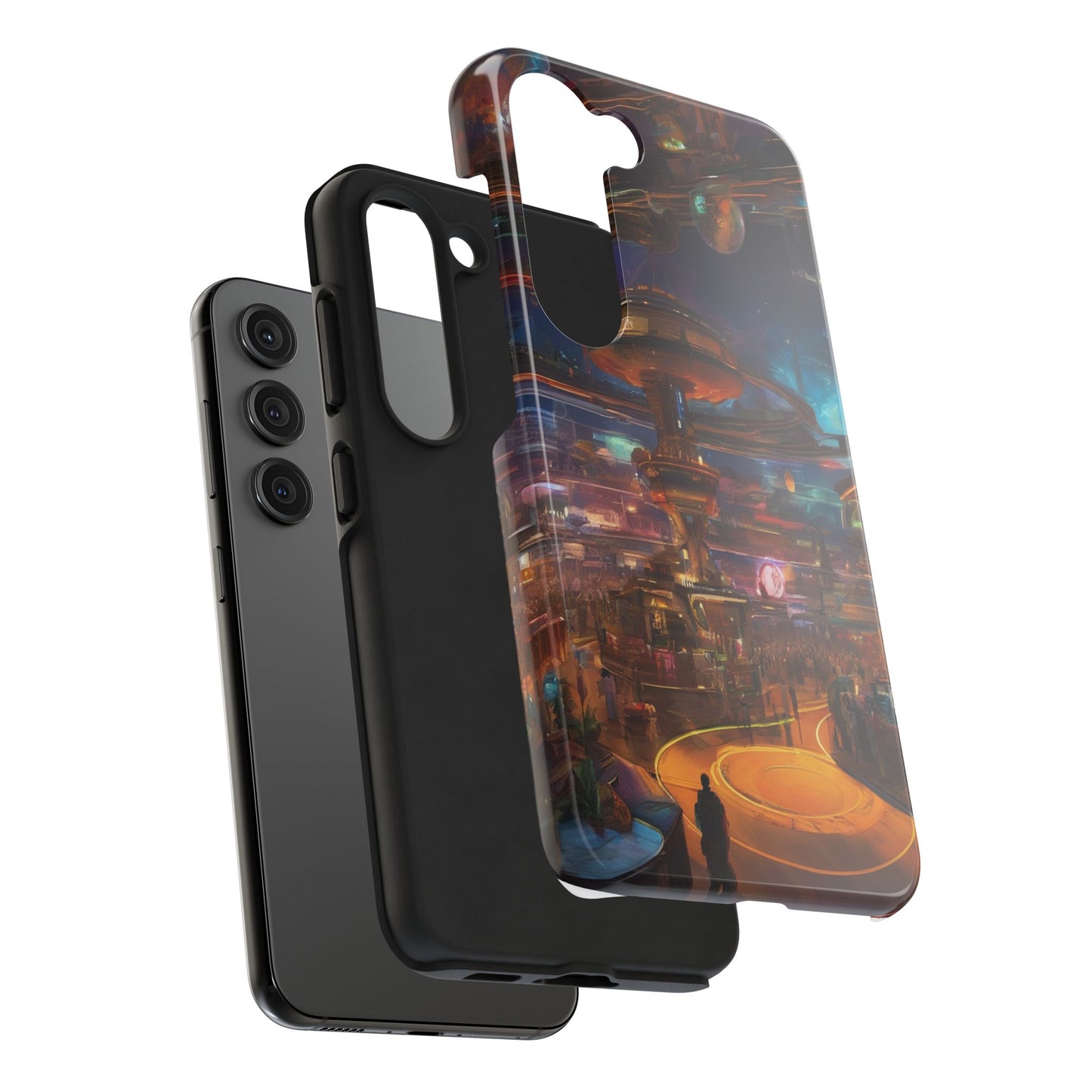 Tough Phone Case - 2-Piece Impact-Resistant Glossy Shield