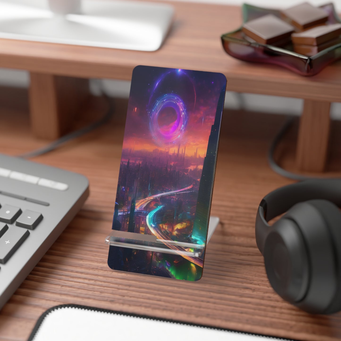Phone Desk Stand - Portable 2-Piece Smartphone Display