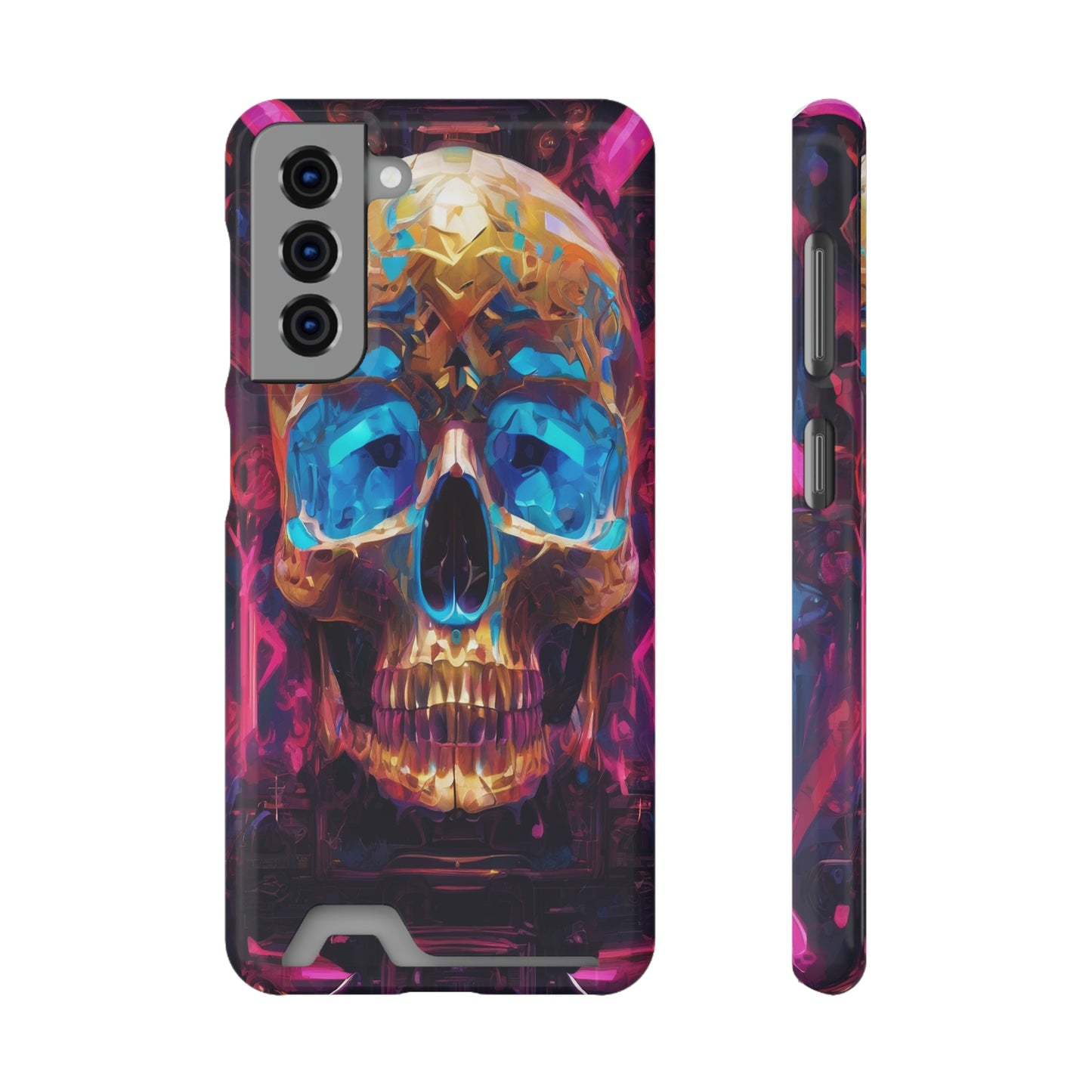 Neon Phone Case with Card Holder - MagSafe Compatible, Glossy/Matte