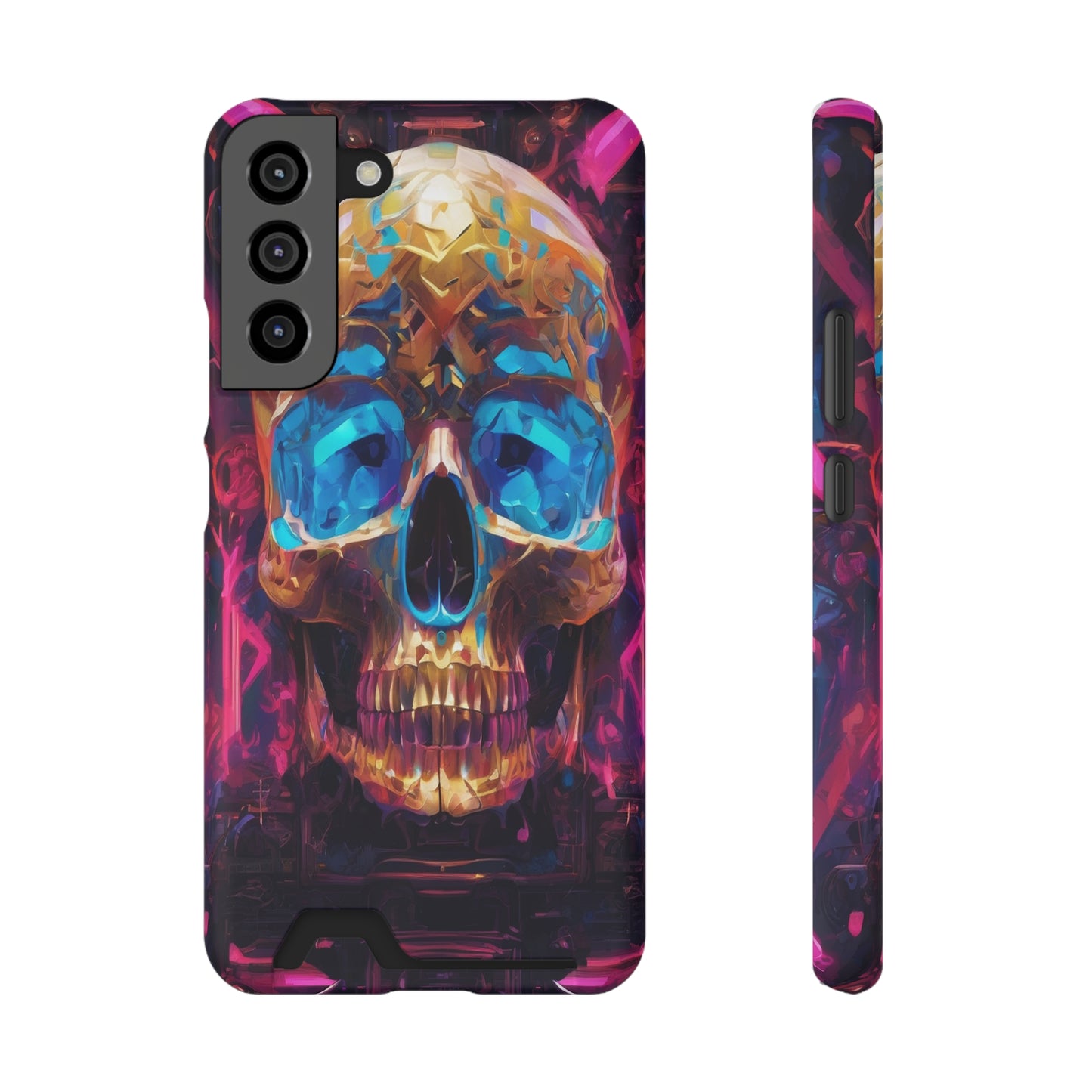 Neon Phone Case with Card Holder - MagSafe Compatible, Glossy/Matte