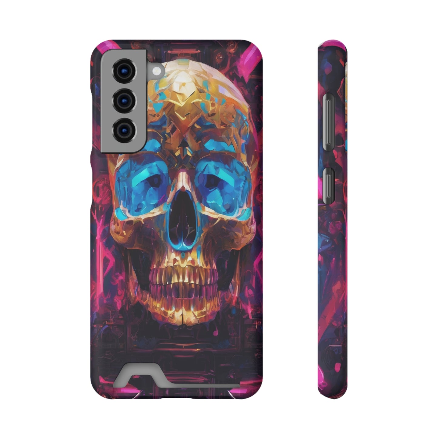 Neon Phone Case with Card Holder - MagSafe Compatible, Glossy/Matte