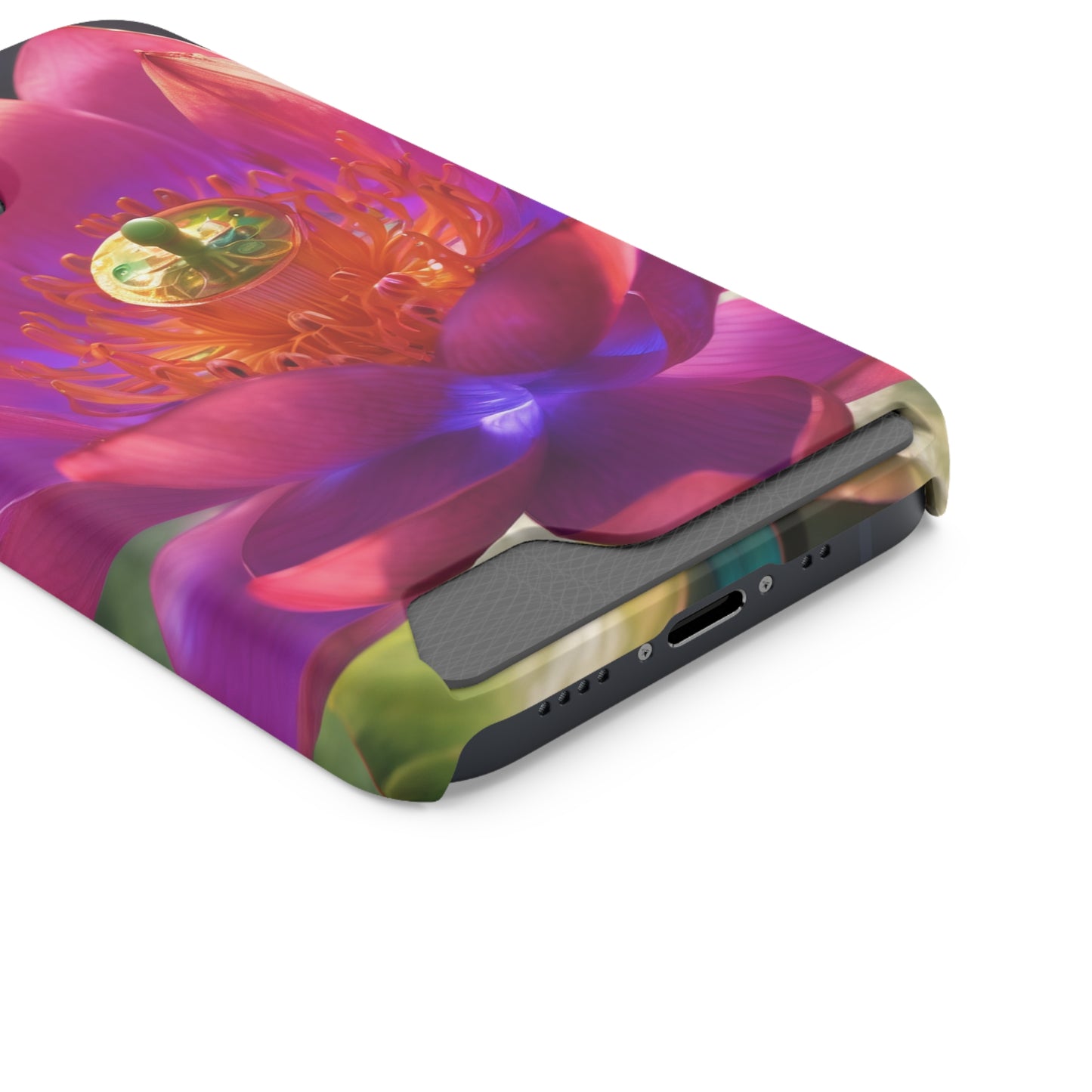 Neon Phone Case with Card Holder - MagSafe Polycarbonate Glossy/Matte