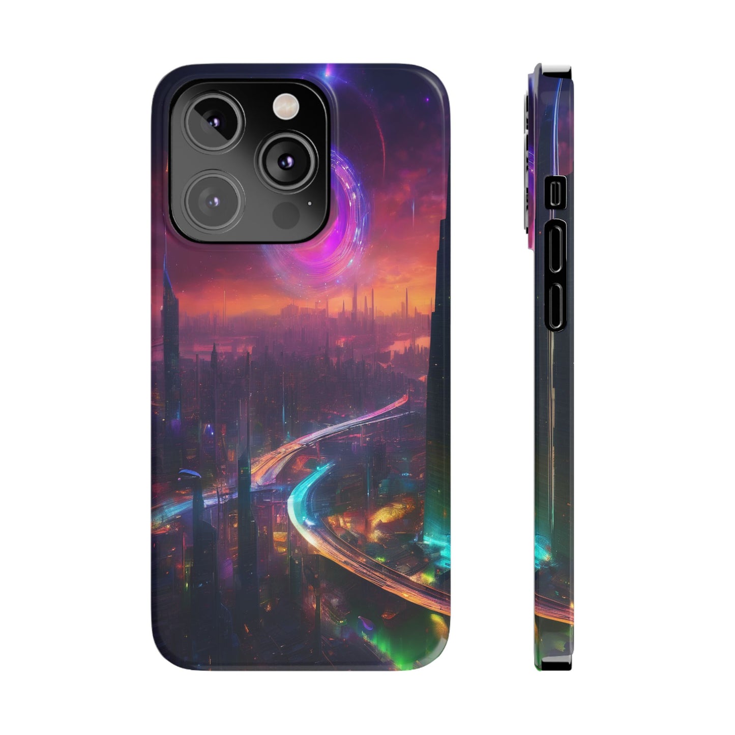 Slim Glossy Phone Case for iPhone 16 – Lexan PC