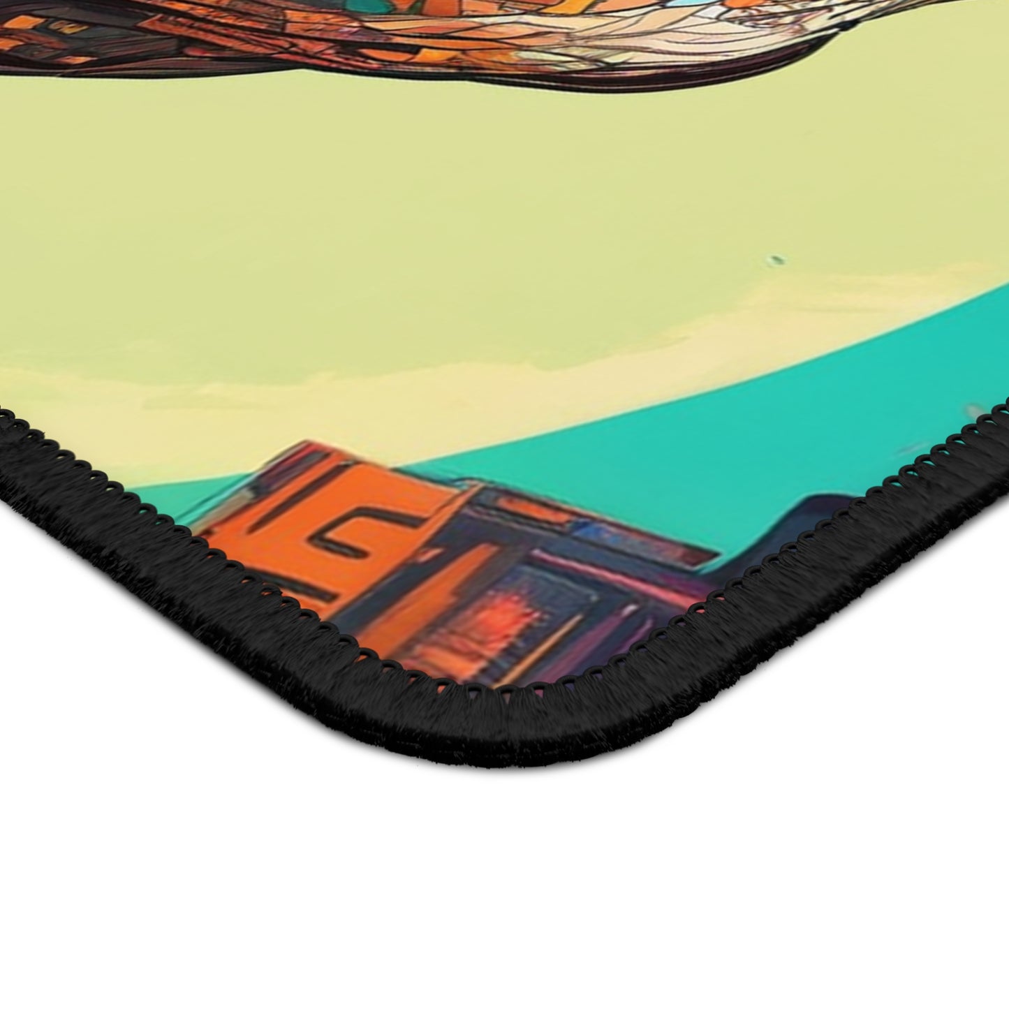 Gaming Mouse Pad - Custom 9x7 Neoprene with Stitched Edge