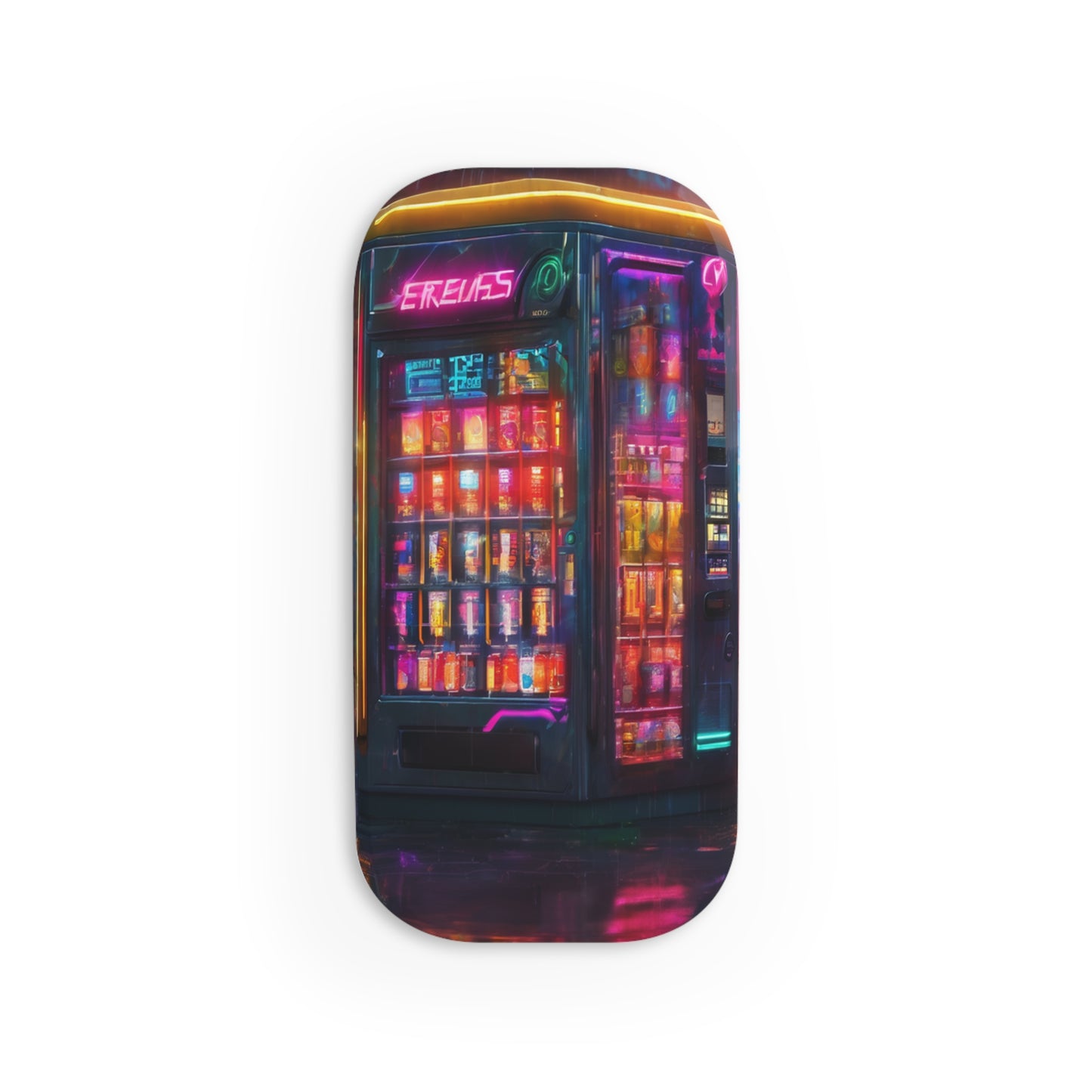 Phone Click-On Grip: Reusable Adhesive Phone Holder & Kickstand