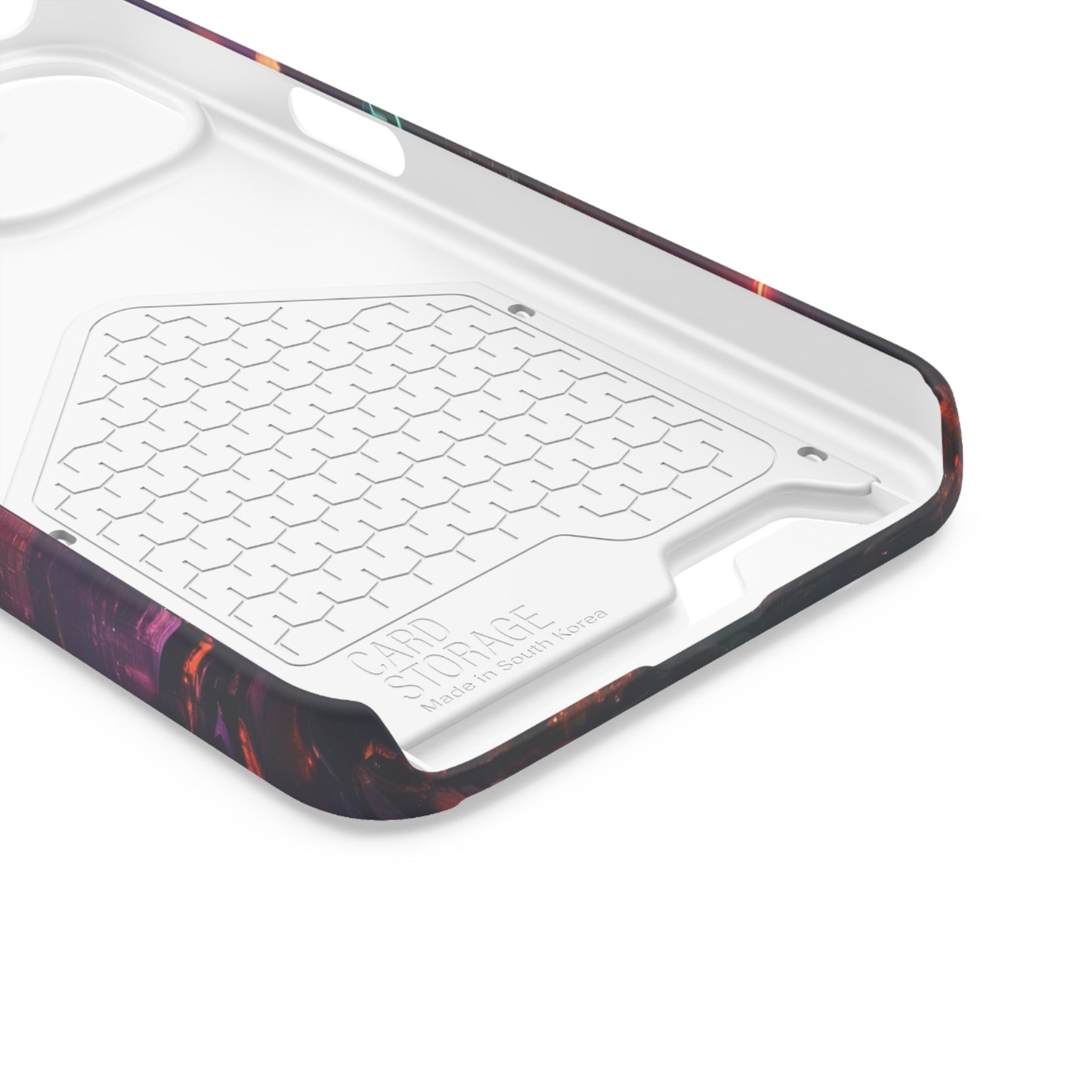 Cyberpunk Neon Card Holder Phone Case MagSafe