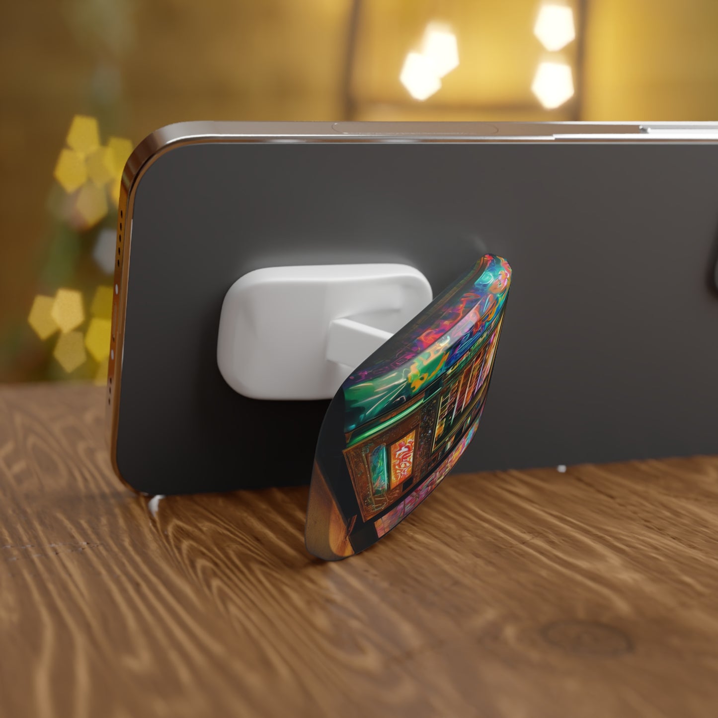 Phone Click-On Grip: Back-of-Phone Stand & Holder