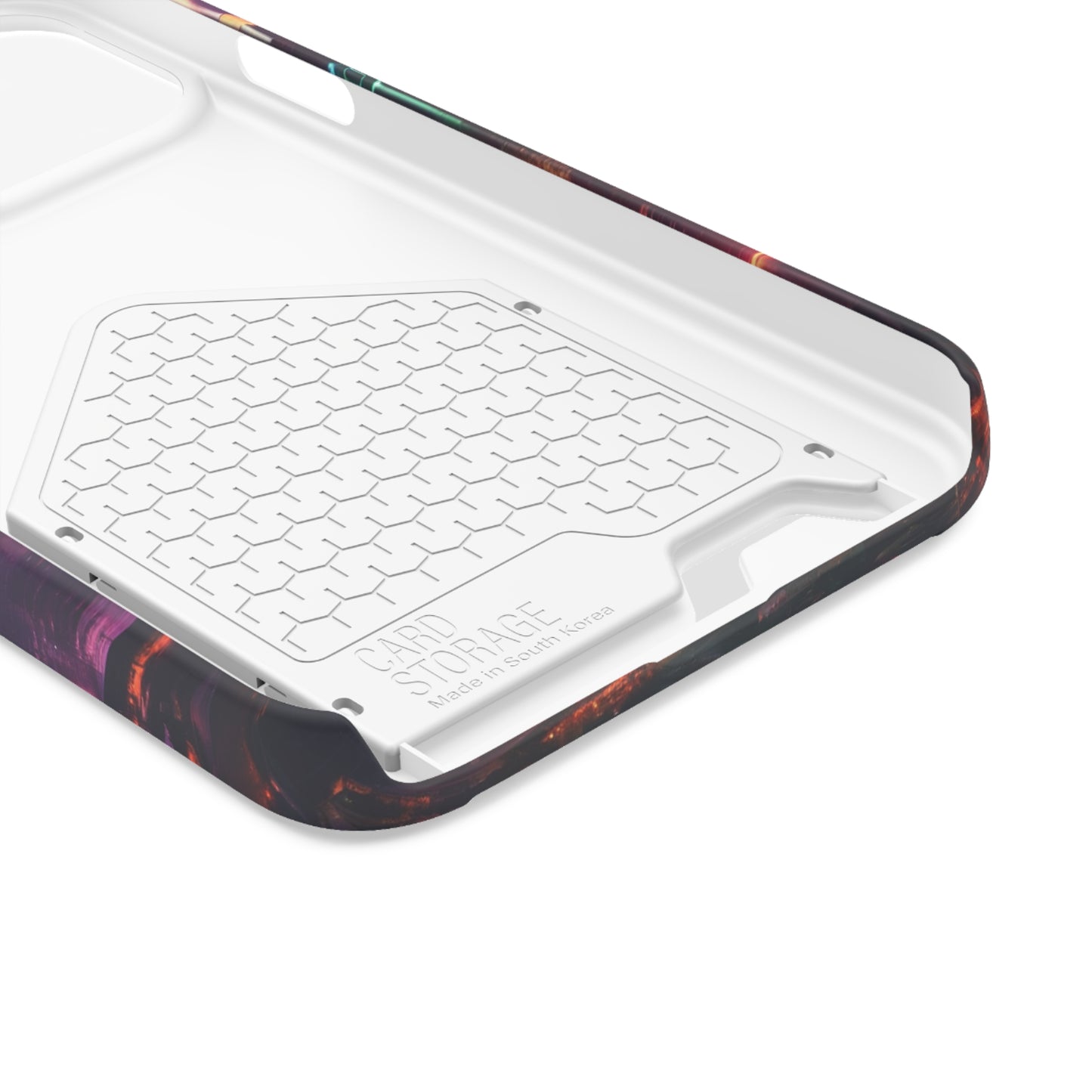 Cyberpunk Neon Card Holder Phone Case MagSafe