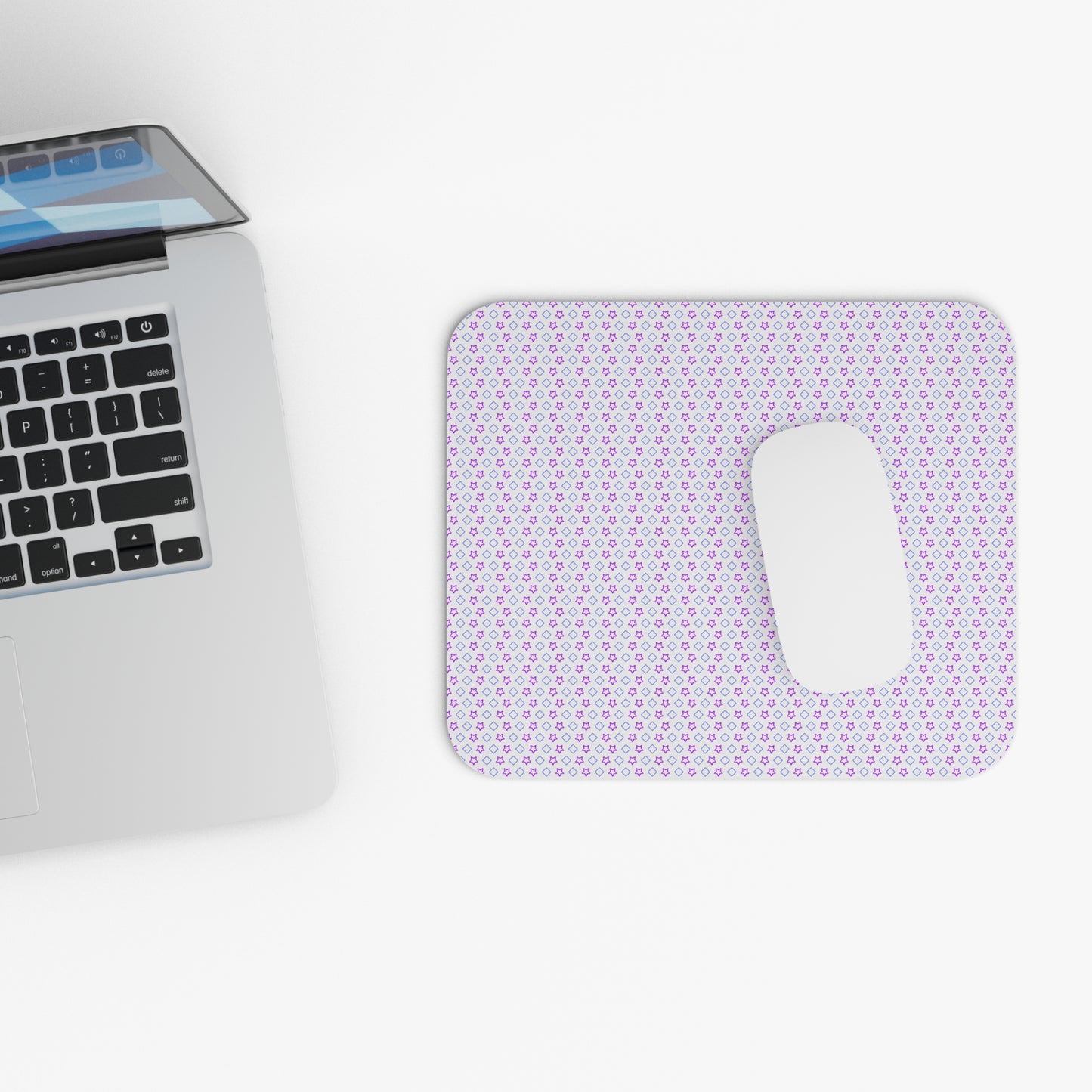 Neon Gaming Mouse Pad - Rectangle, 1/16-inch Thick, Rubber Base