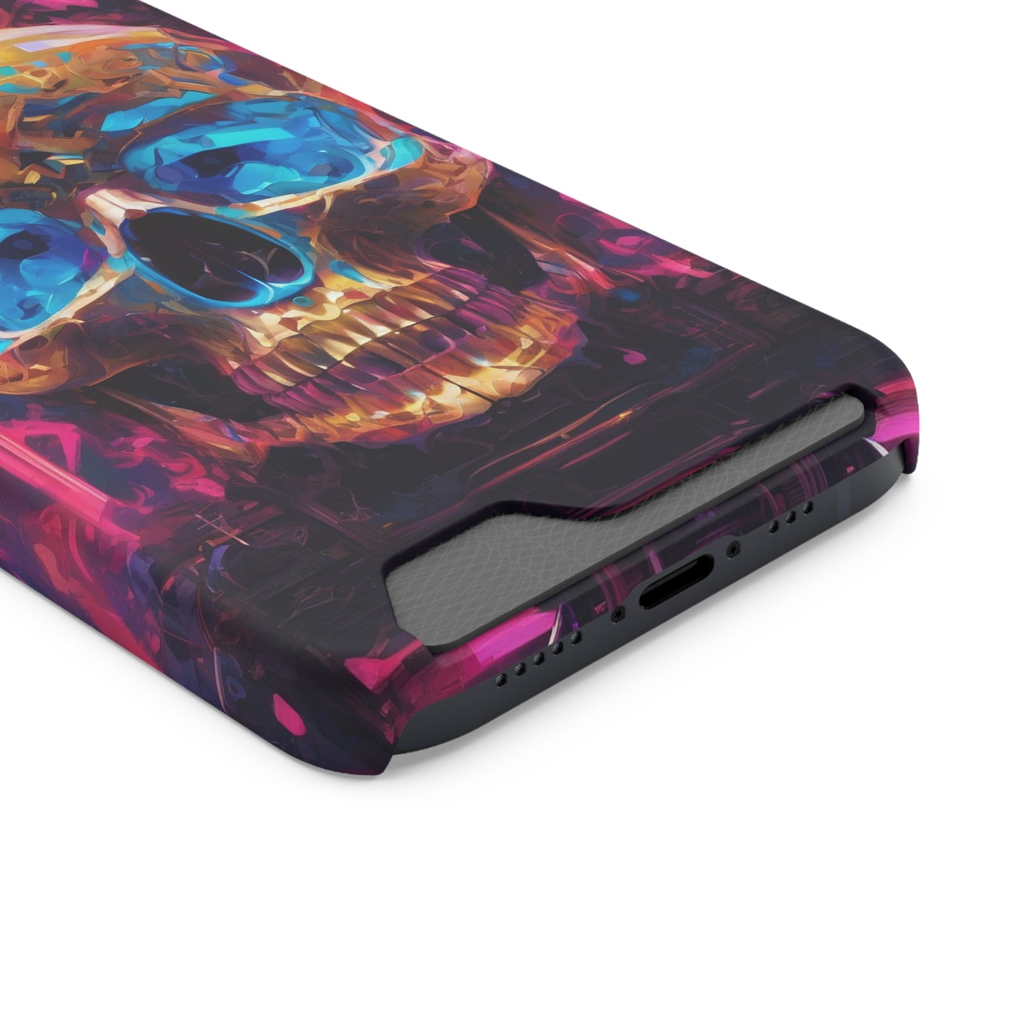 Neon Phone Case with Card Holder - MagSafe Compatible, Glossy/Matte