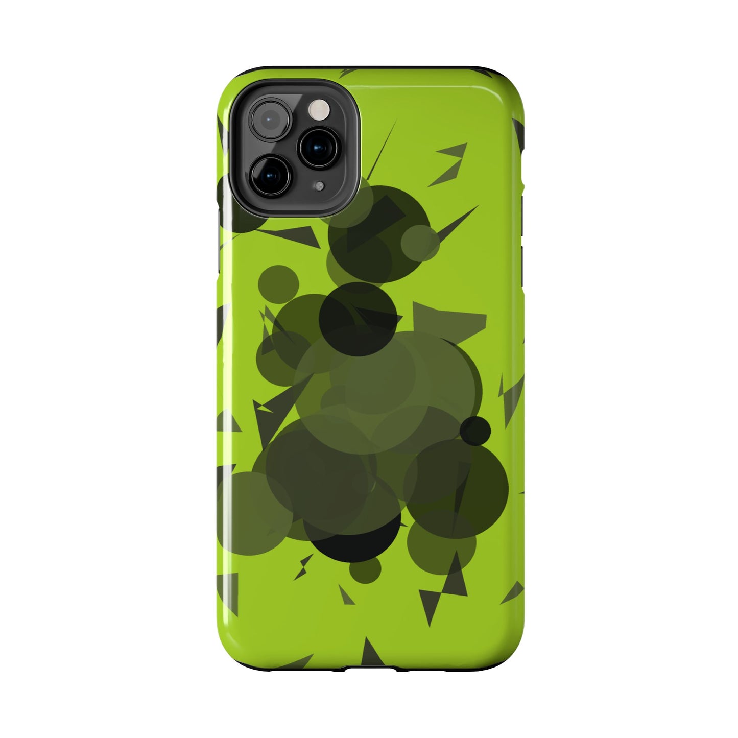 Lime Green Abstract Pattern Tough Phone Cases, Case-Mate